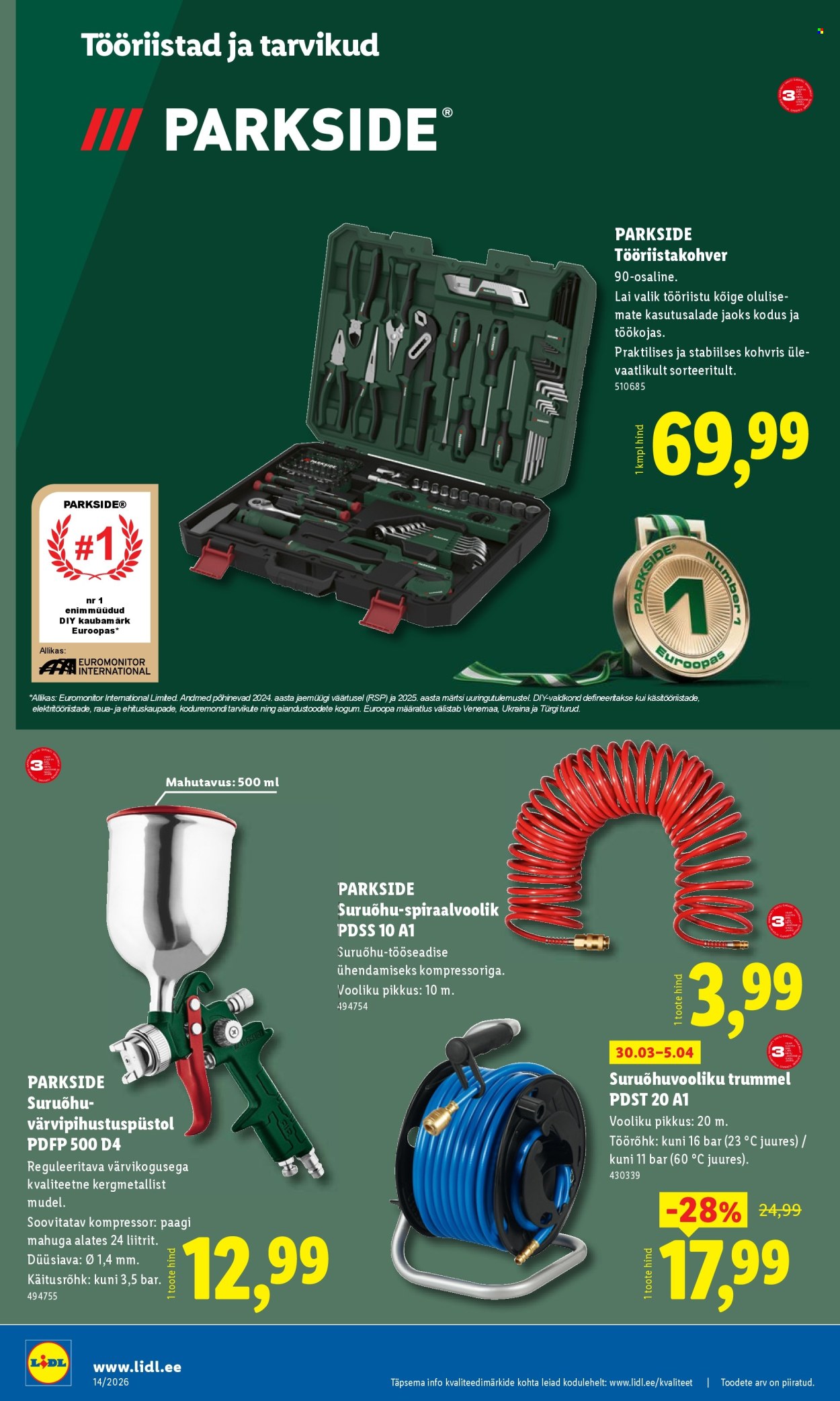 Lidl kliendileht - Tööstuskaupade pakkumised (30.03 - 5.04.2026)