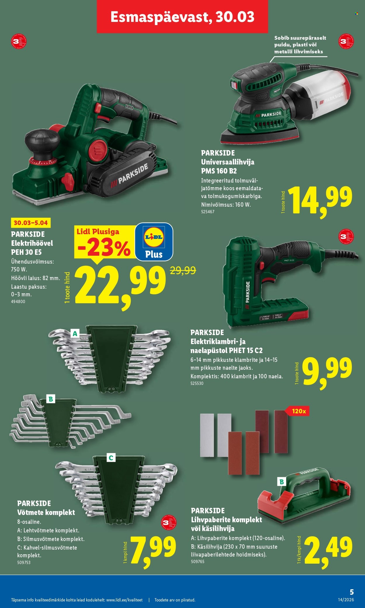 Lidl kliendileht - Tööstuskaupade pakkumised (30.03 - 5.04.2026)