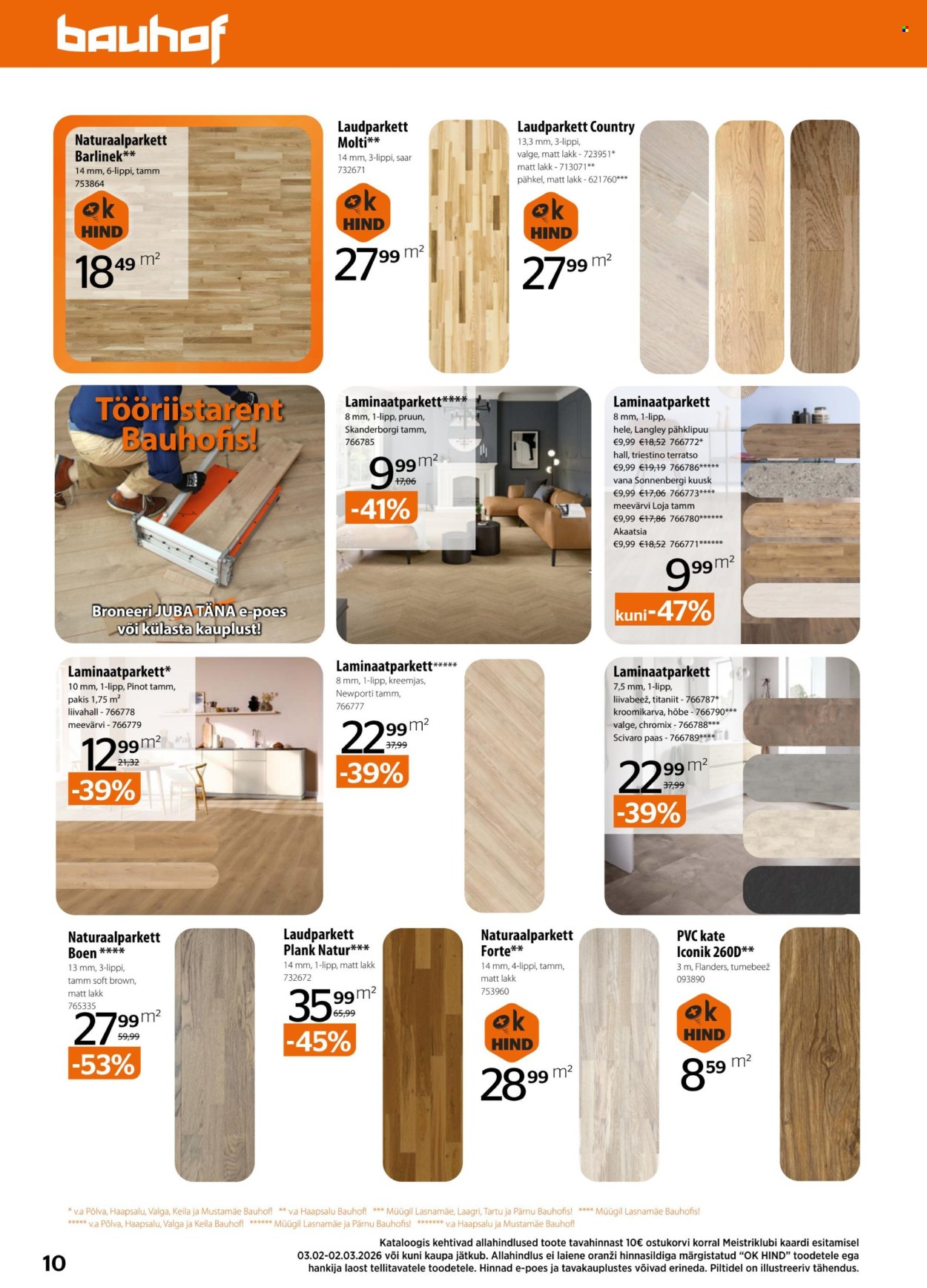 Bauhof kliendileht (3.02 - 2.03.2026)