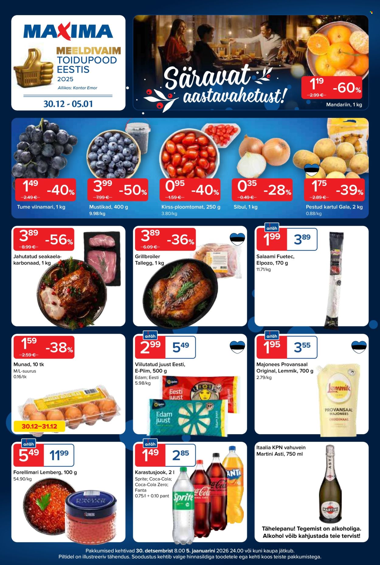 Maxima kliendileht - Maxima kliendileht nr. 1 (30.12.2025 - 5.01.2026)