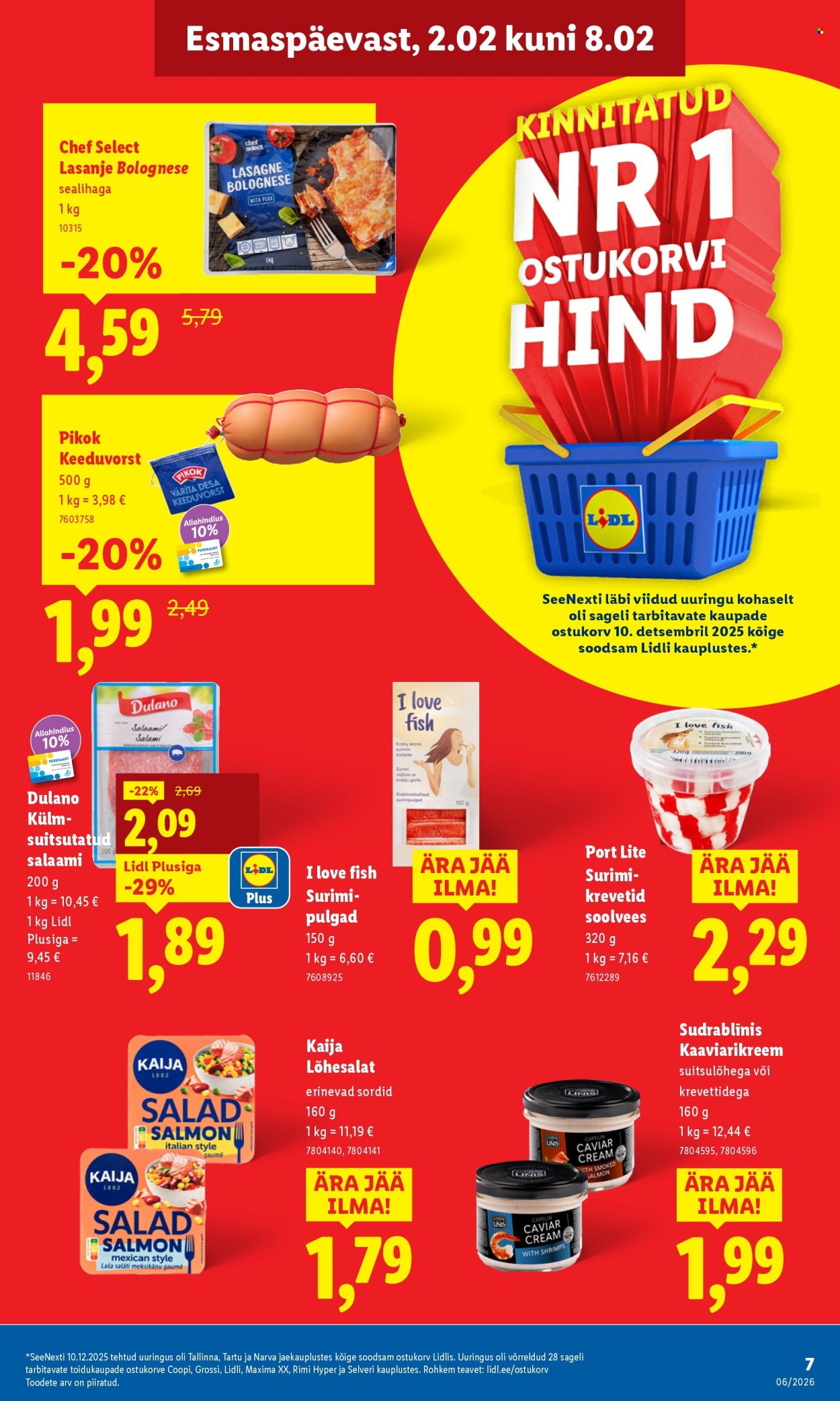 Lidl kliendileht - Kliendileht (2.02 - 8.02.2026)