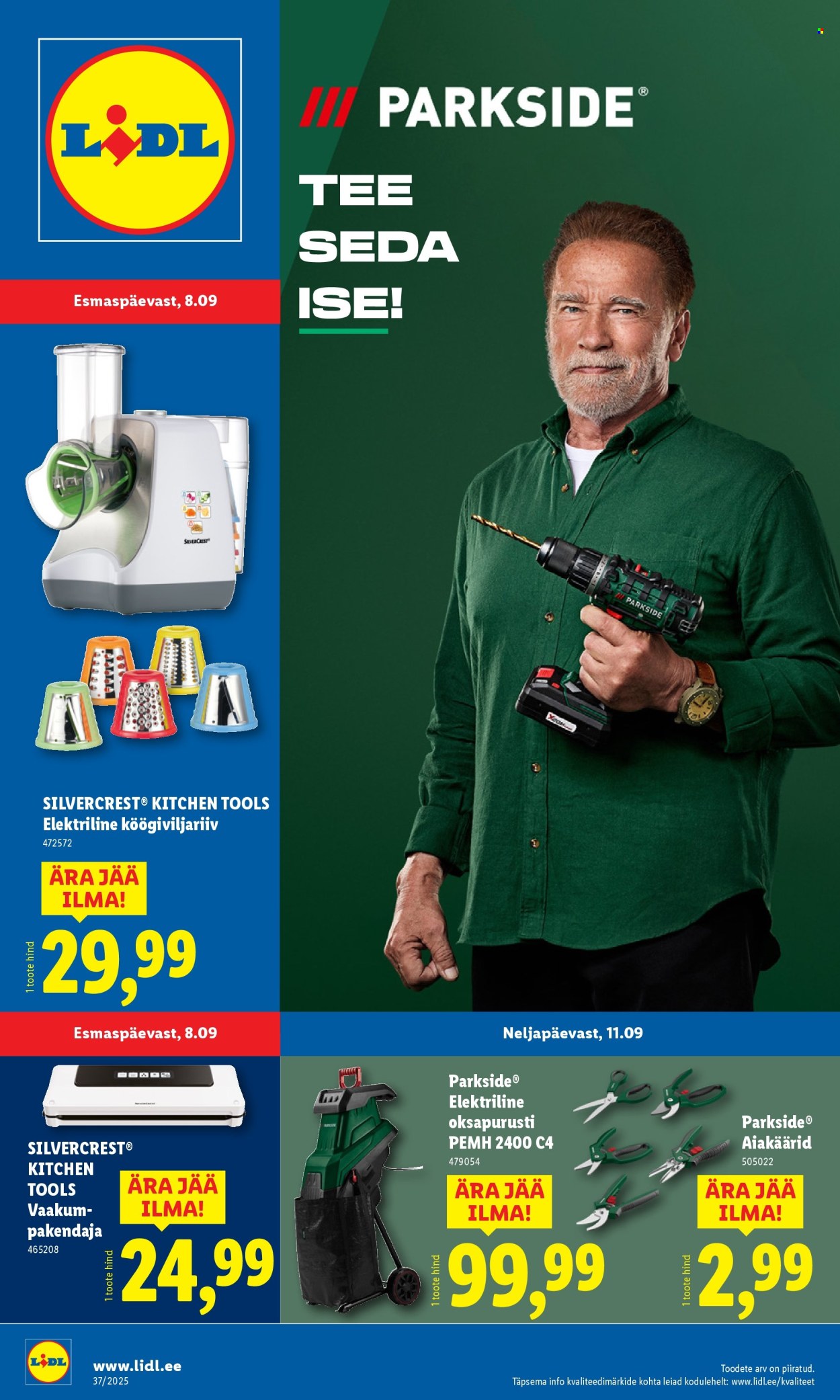 Lidl kliendileht - Tööstuskaupade pakkumised (8.09 - 14.09.2025)