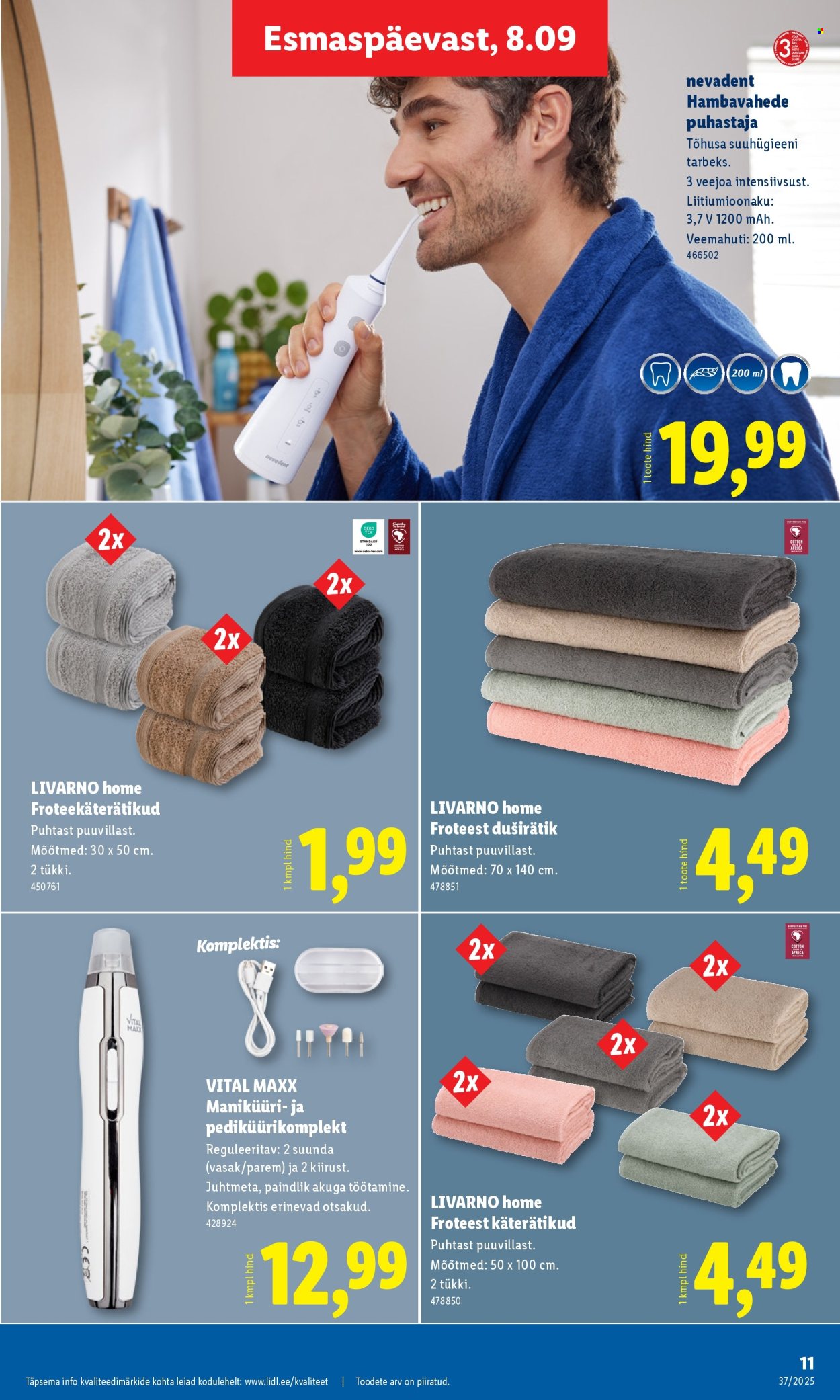 Lidl kliendileht - Tööstuskaupade pakkumised (8.09 - 14.09.2025)
