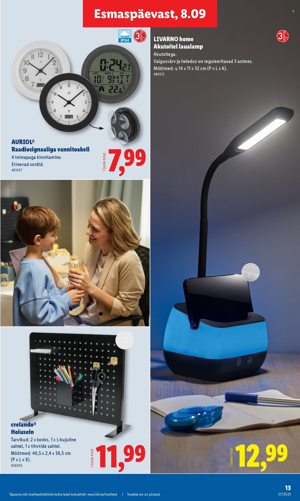 Lidl kliendileht - Tööstuskaupade pakkumised (8.09 - 14.09.2025)
