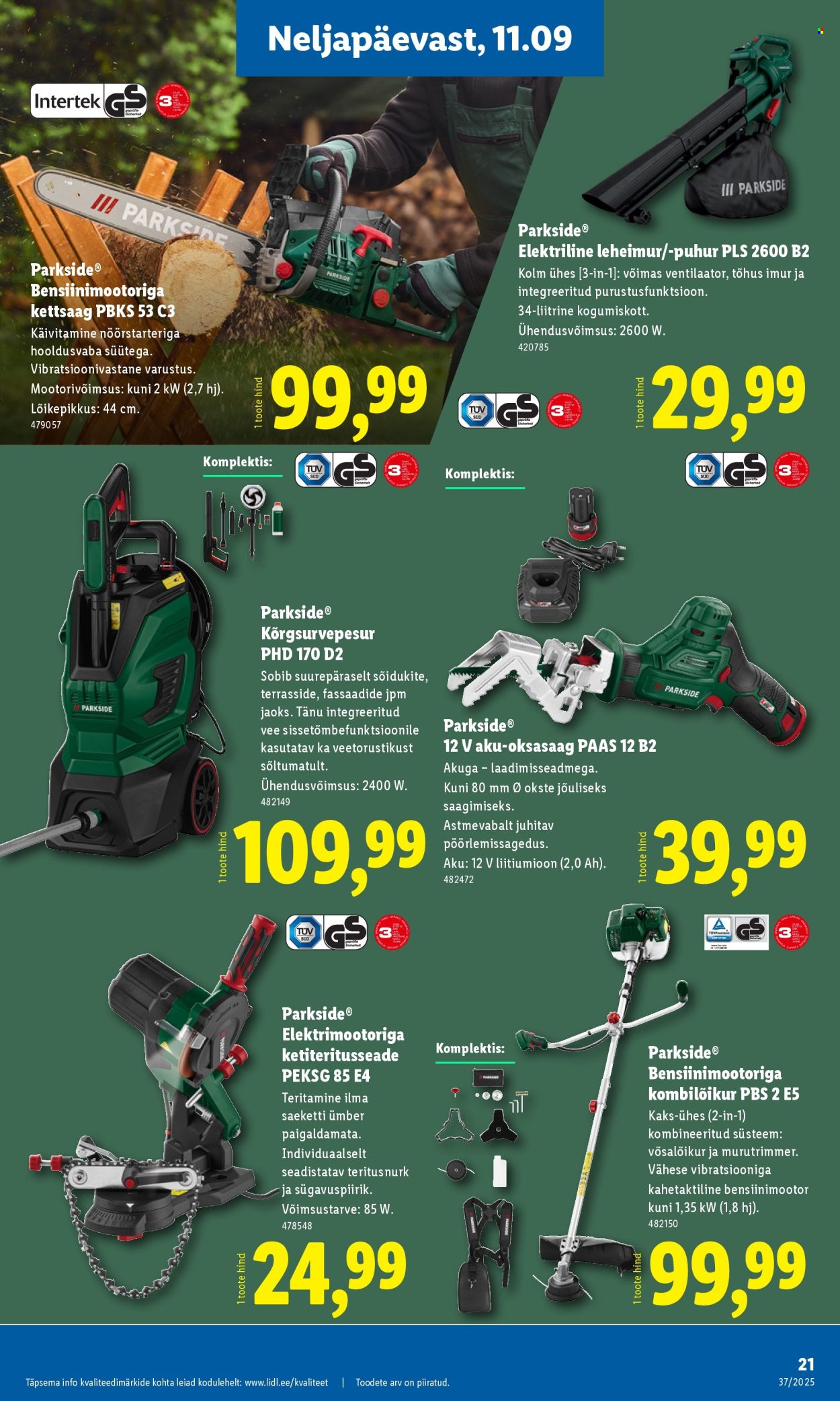 Lidl kliendileht - Tööstuskaupade pakkumised (8.09 - 14.09.2025)