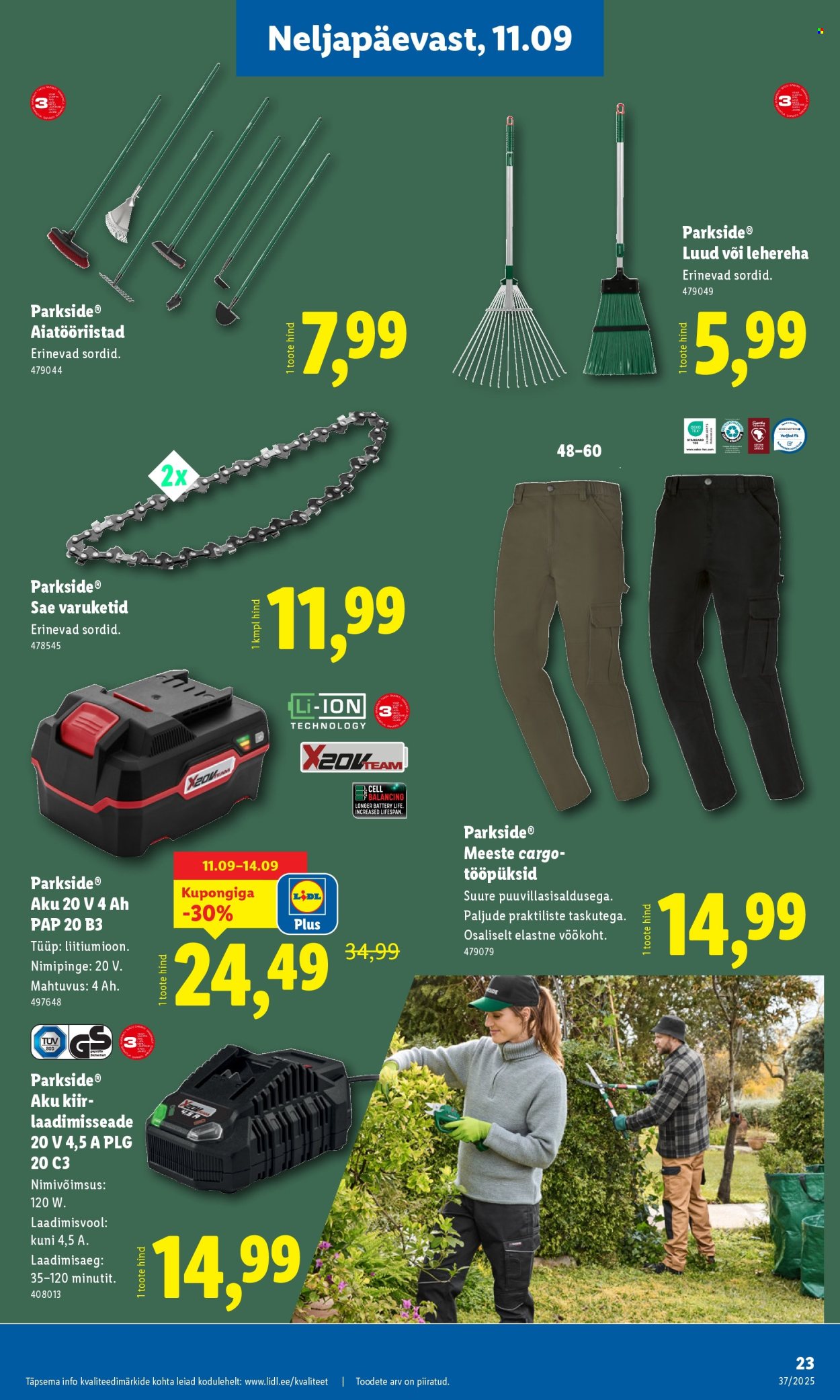 Lidl kliendileht - Tööstuskaupade pakkumised (8.09 - 14.09.2025)