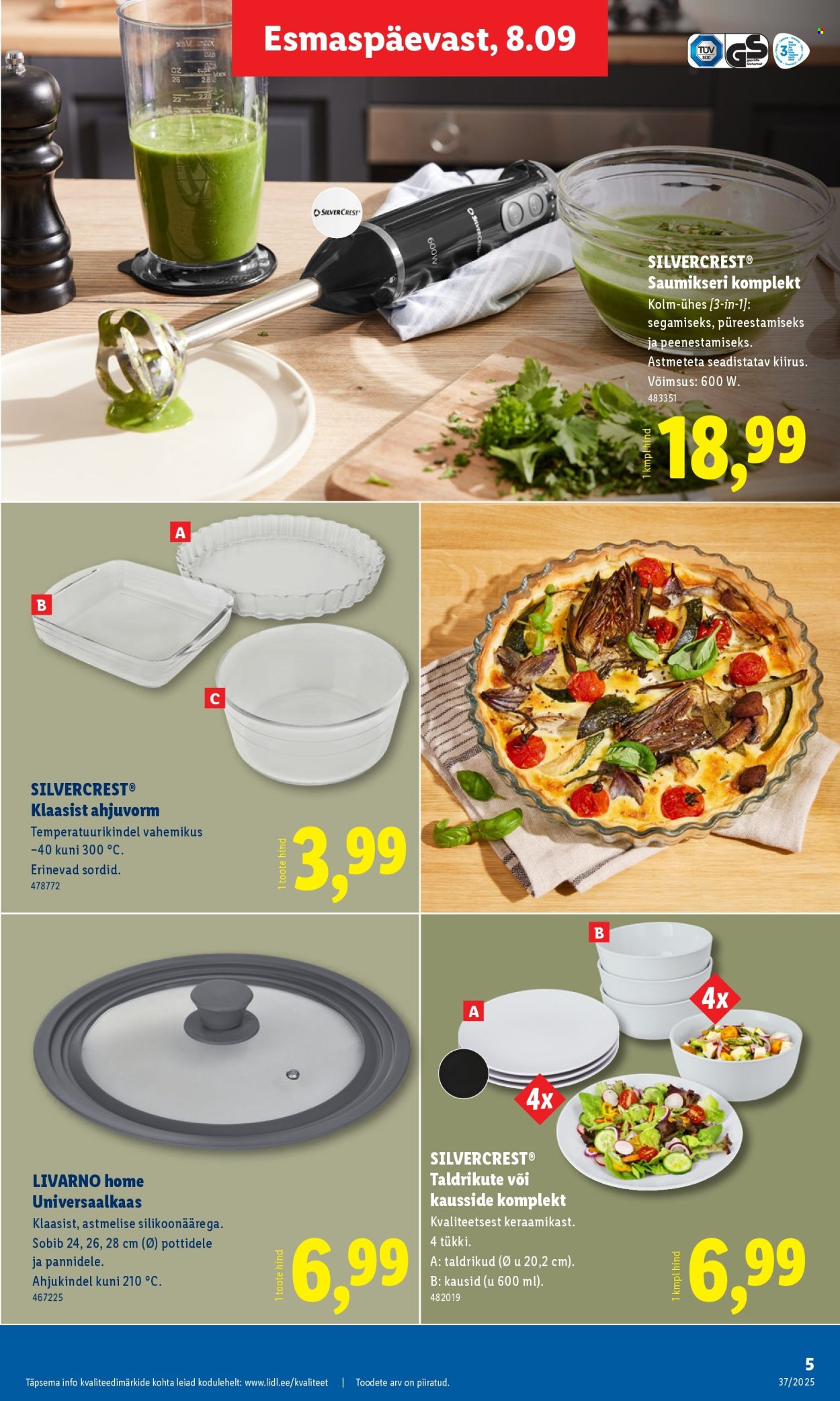 Lidl kliendileht - Tööstuskaupade pakkumised (8.09 - 14.09.2025)