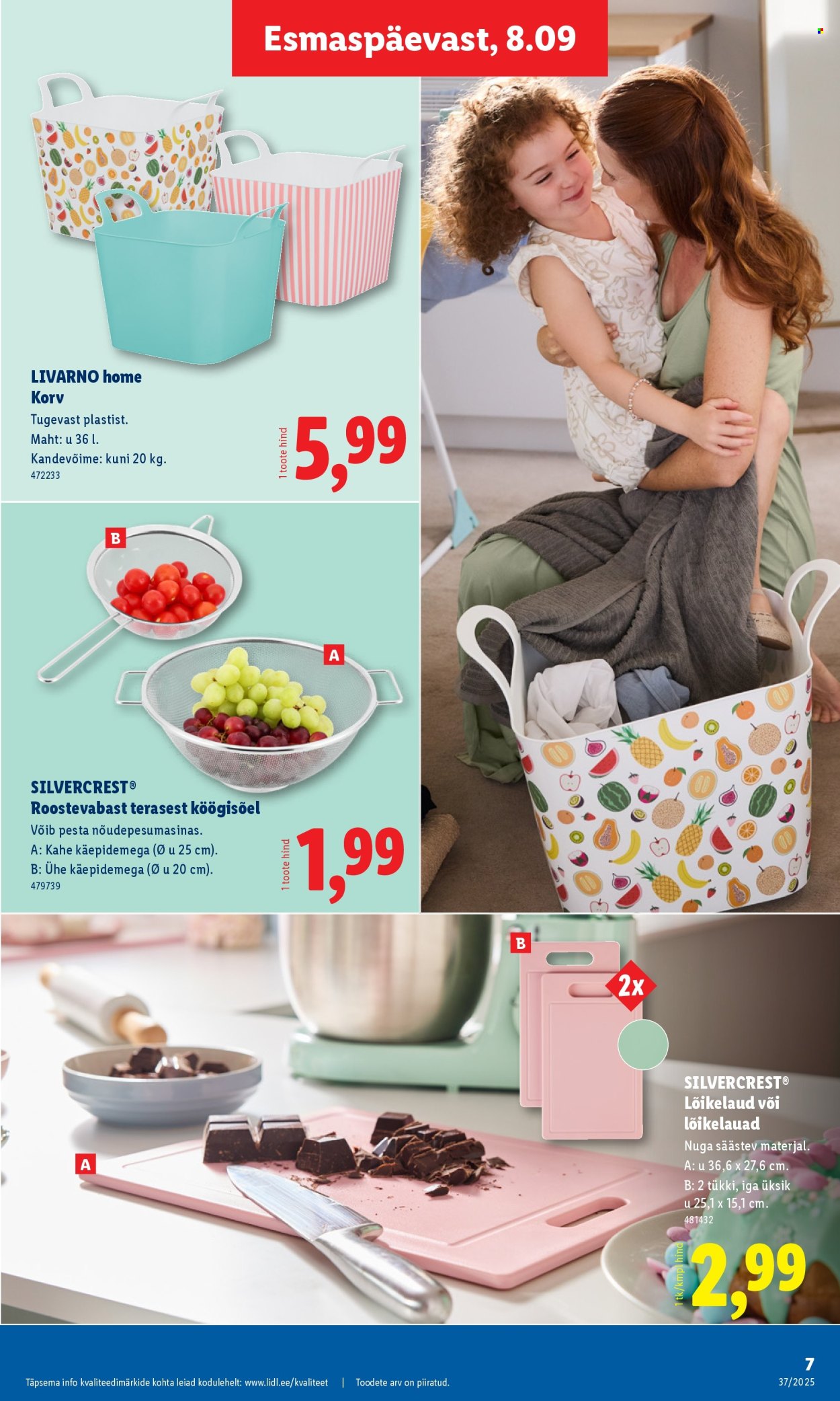 Lidl kliendileht - Tööstuskaupade pakkumised (8.09 - 14.09.2025)