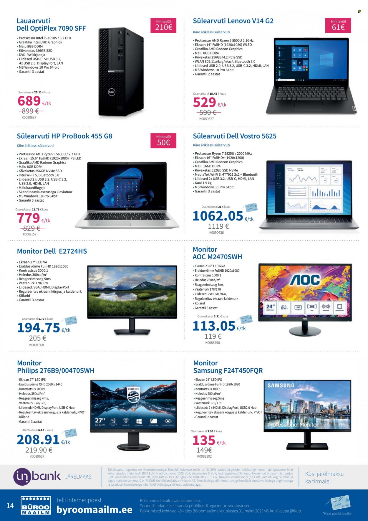 Büroomaailm kliendileht