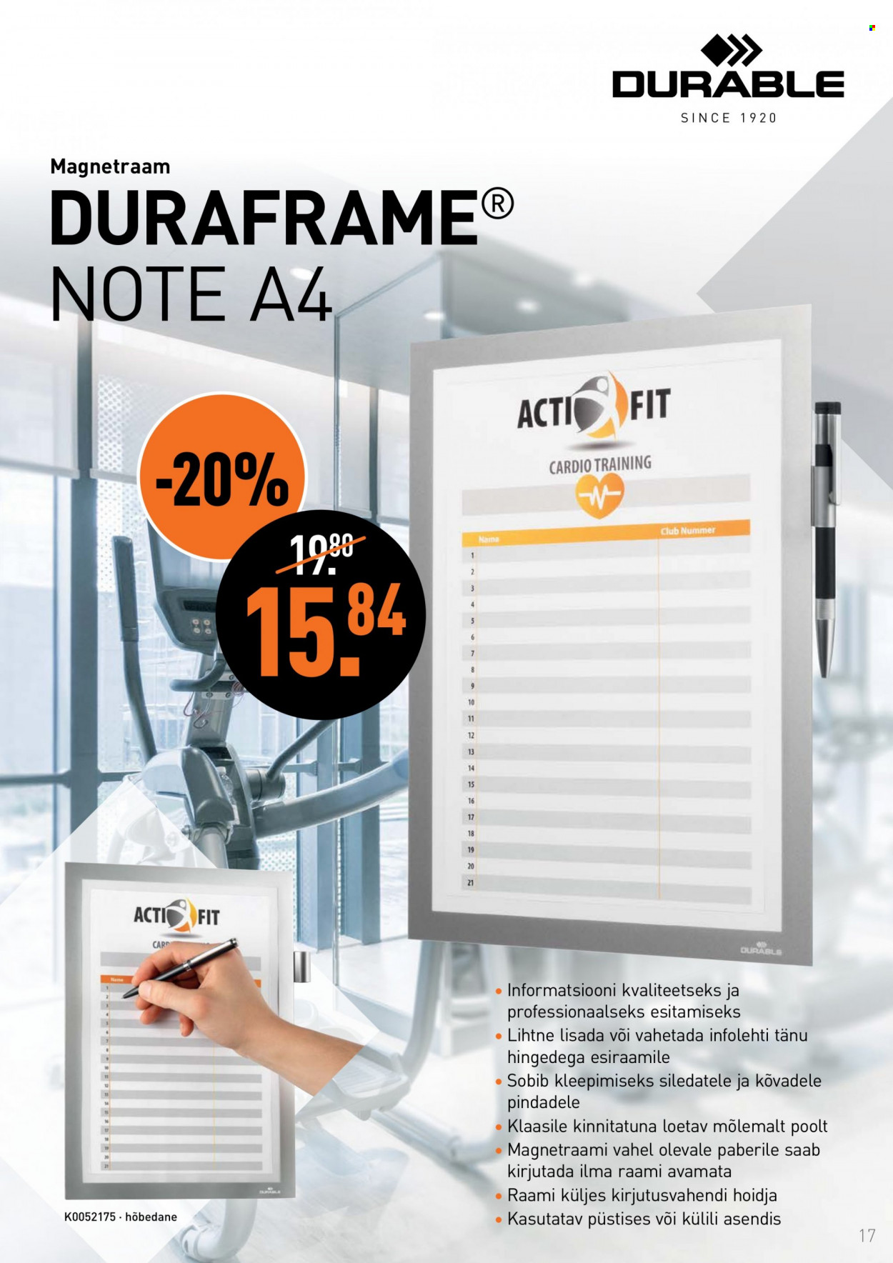 Büroomaailm kliendileht