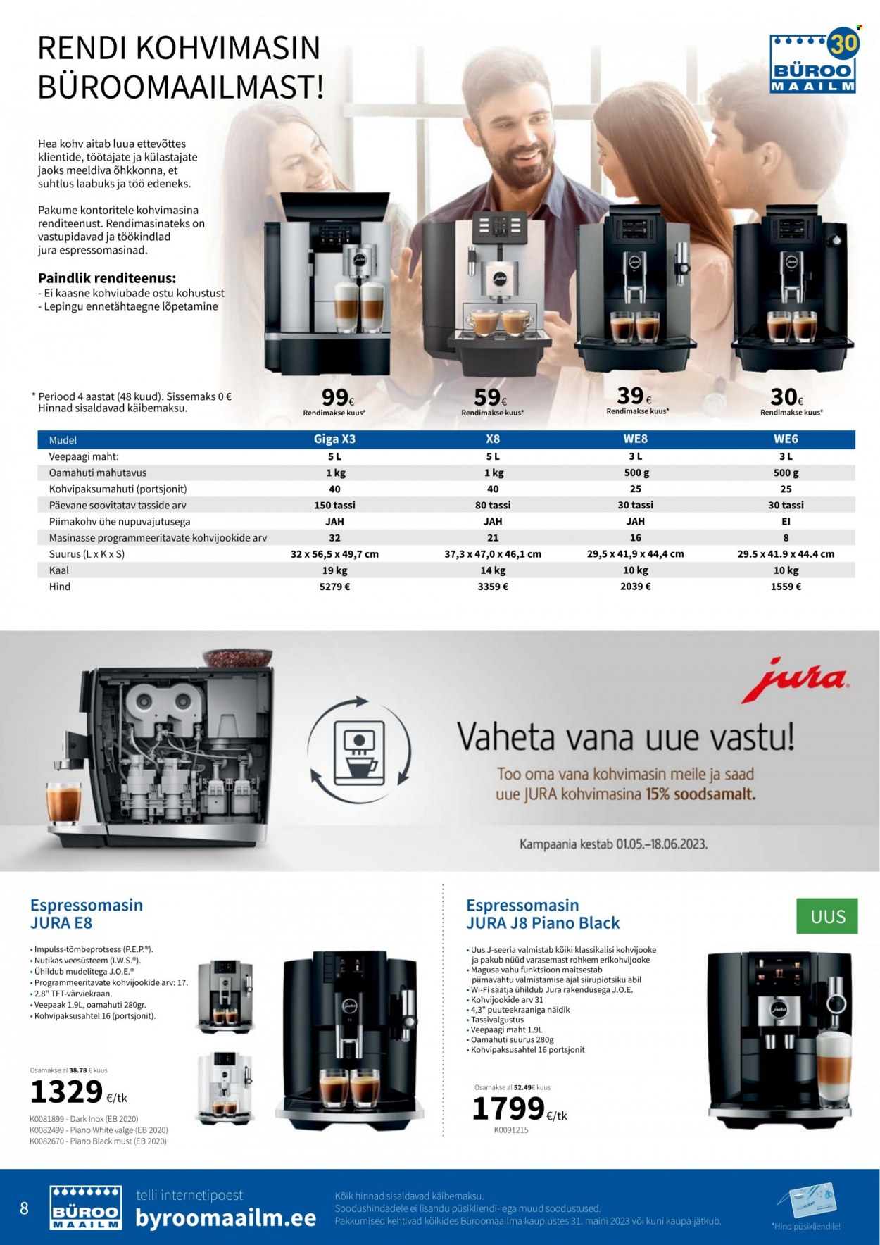 Büroomaailm kliendileht