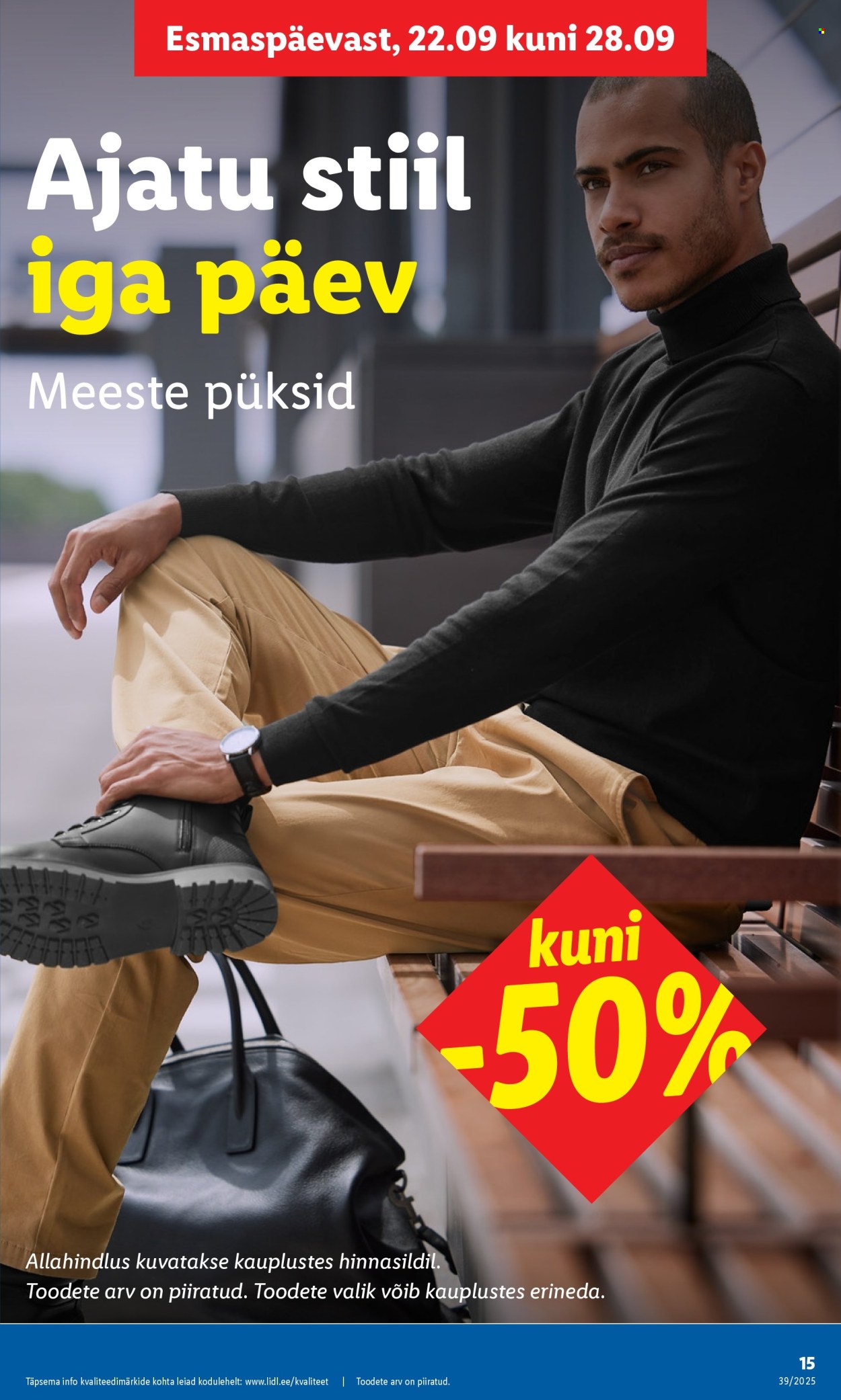 Lidl kliendileht - Tööstuskaupade pakkumised (22.09 - 28.09.2025)