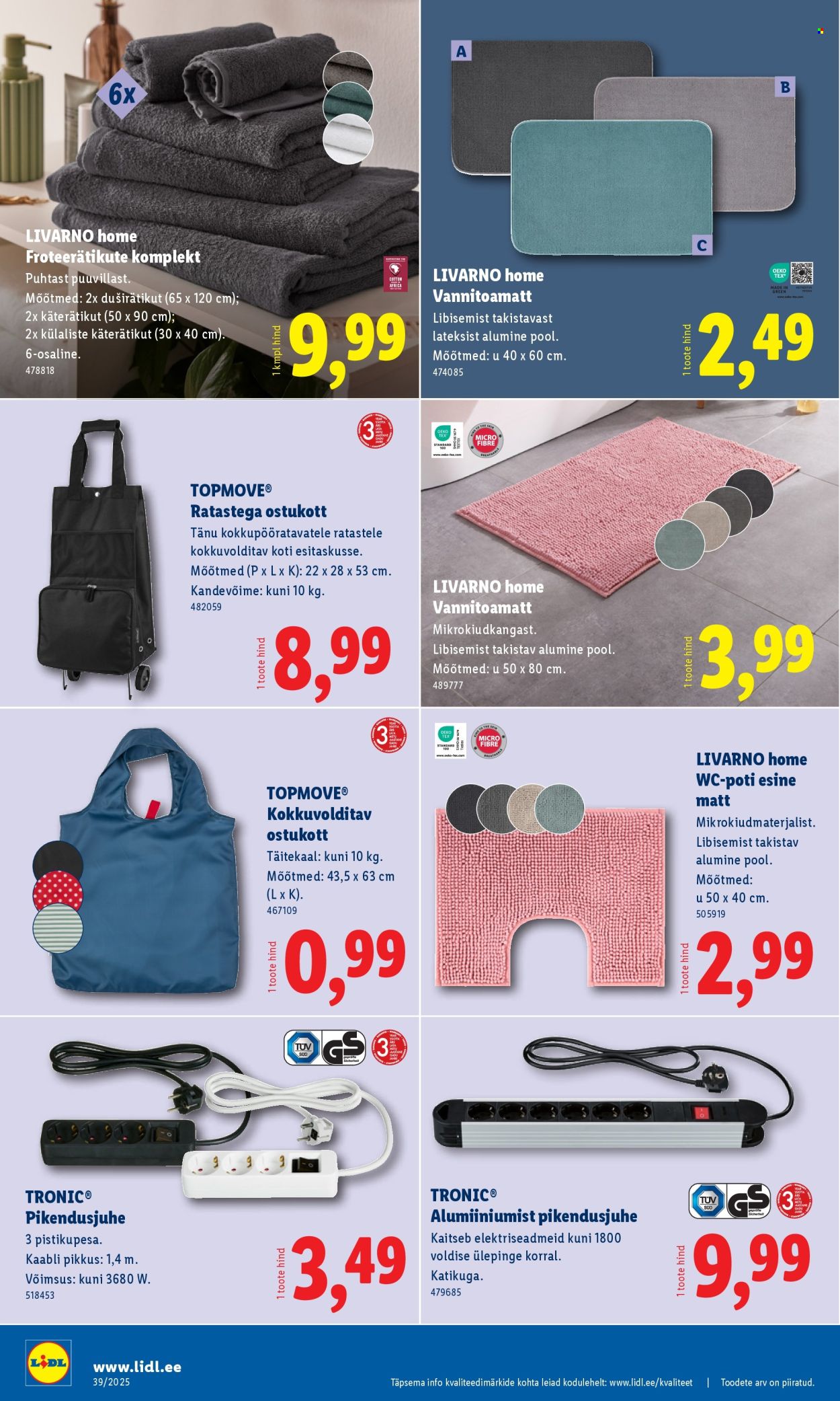 Lidl kliendileht - Tööstuskaupade pakkumised (22.09 - 28.09.2025)