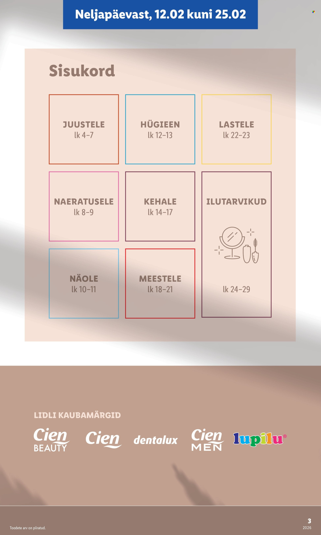 Lidl kliendileht - Ilufestival (12.02 - 25.02.2026)