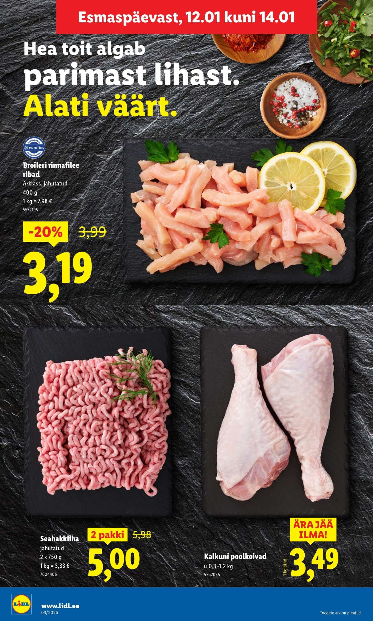 Lidl kliendileht - Kliendileht (12.01 - 18.01.2026)