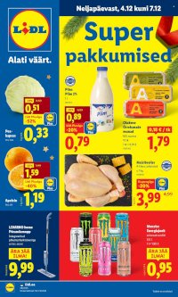 Lidl kliendileht - Nädalalõpu pakkumised (4.12 - 7.12.2025)