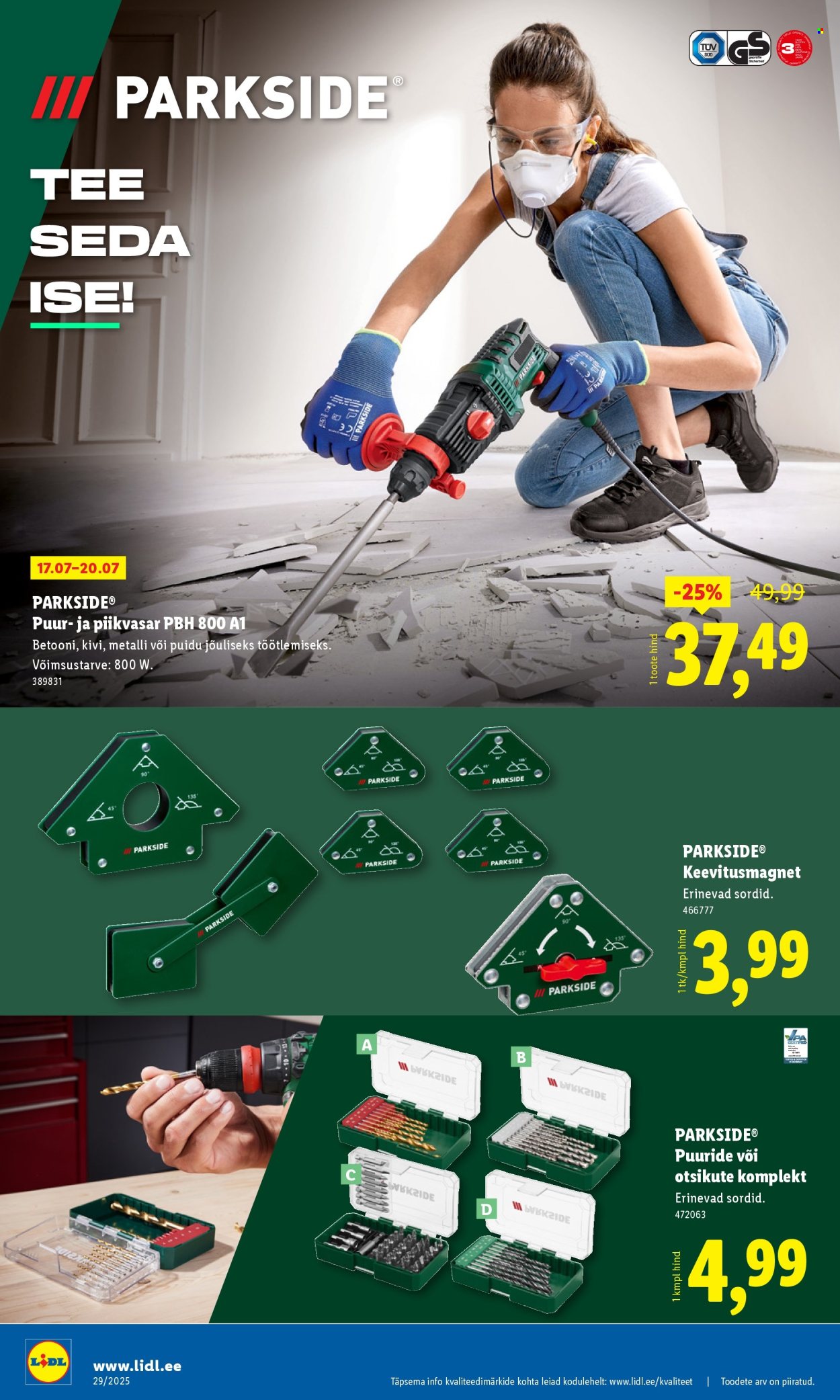 Lidl kliendileht - Tööstuskaupade pakkumised (14.07 - 20.07.2025)