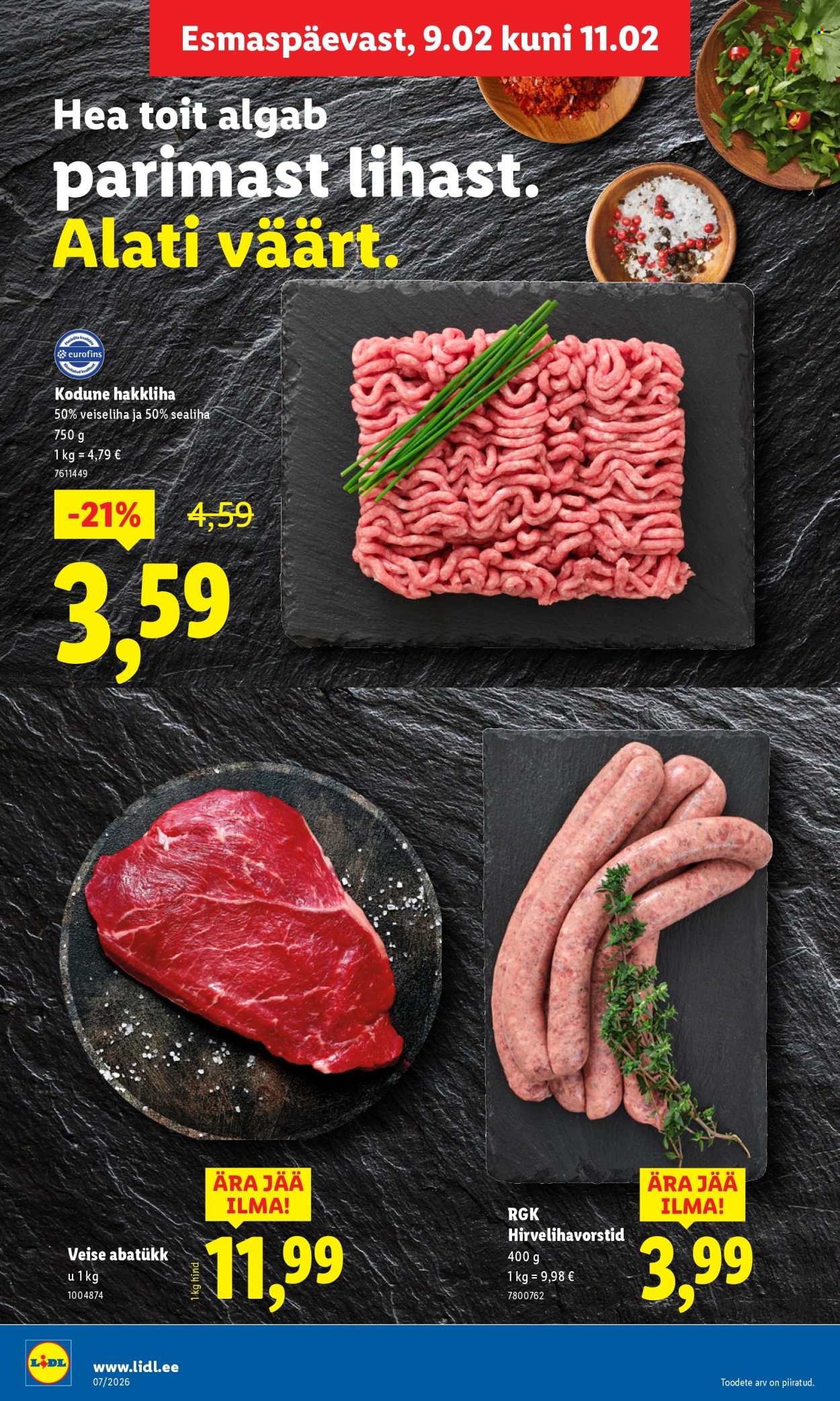 Lidl kliendileht - Kliendileht (9.02 - 15.02.2026)