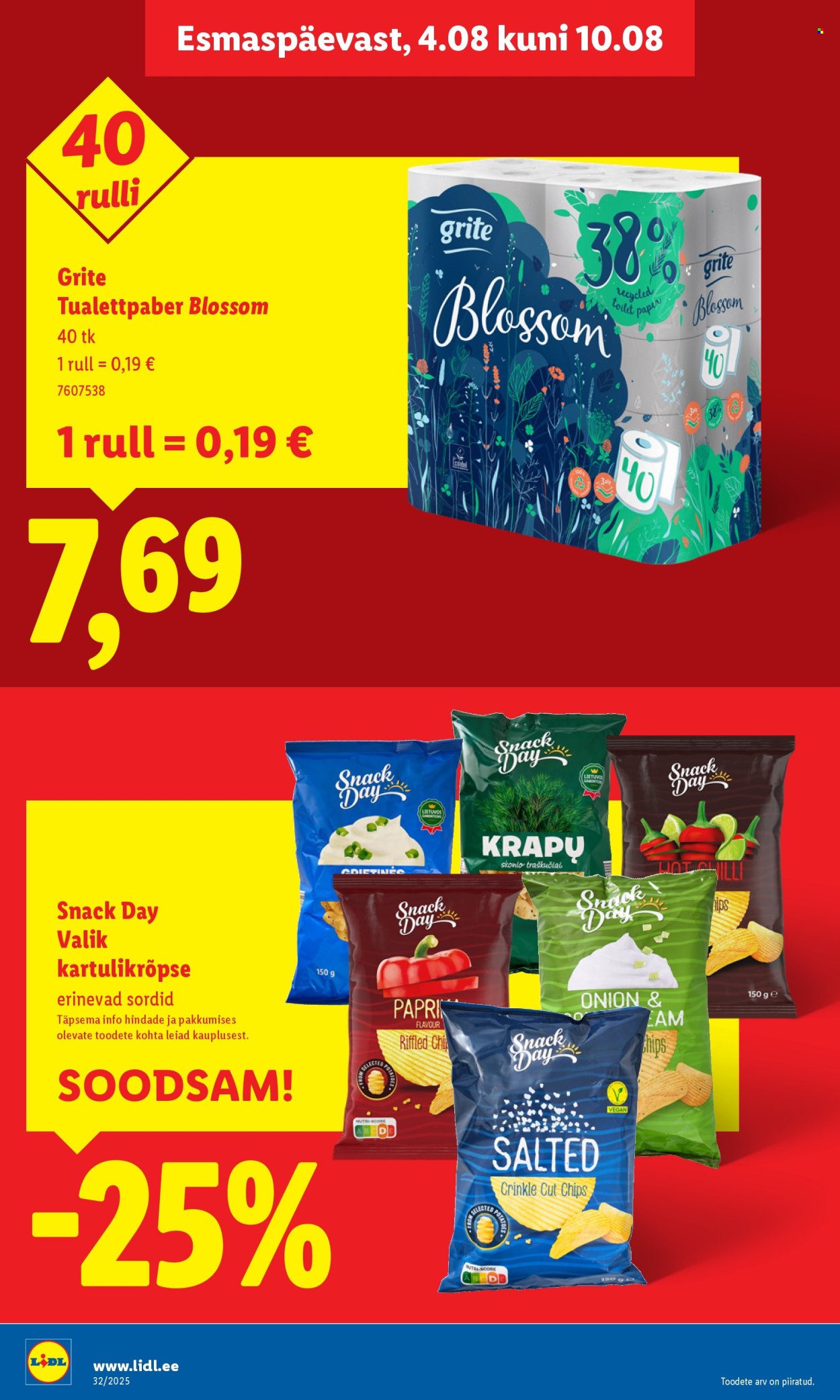 Lidl kliendileht - Kliendileht (4.08 - 10.08.2025)