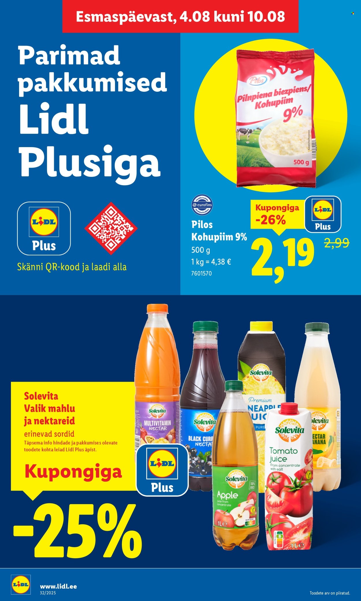 Lidl kliendileht - Kliendileht (4.08 - 10.08.2025)
