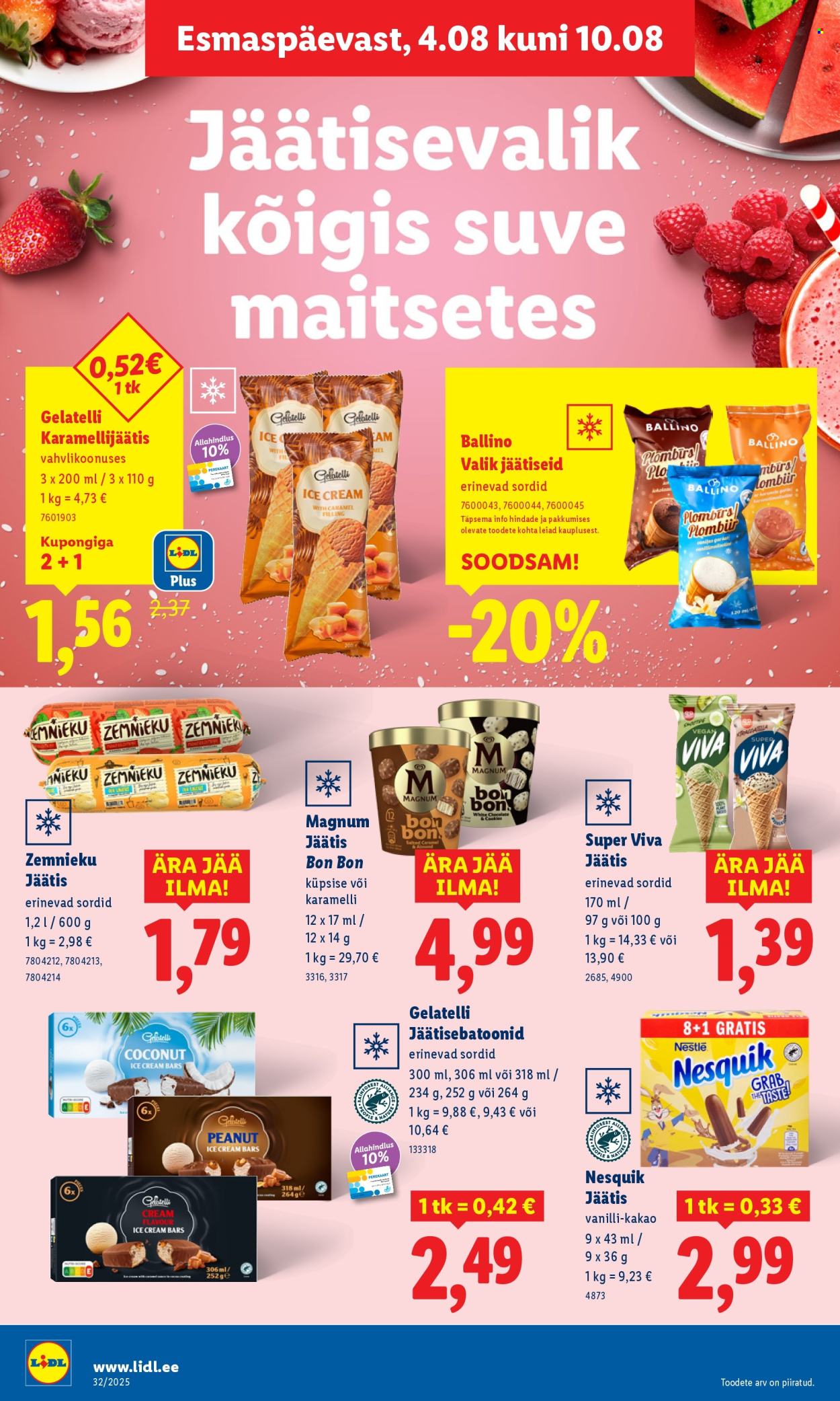 Lidl kliendileht - Kliendileht (4.08 - 10.08.2025)