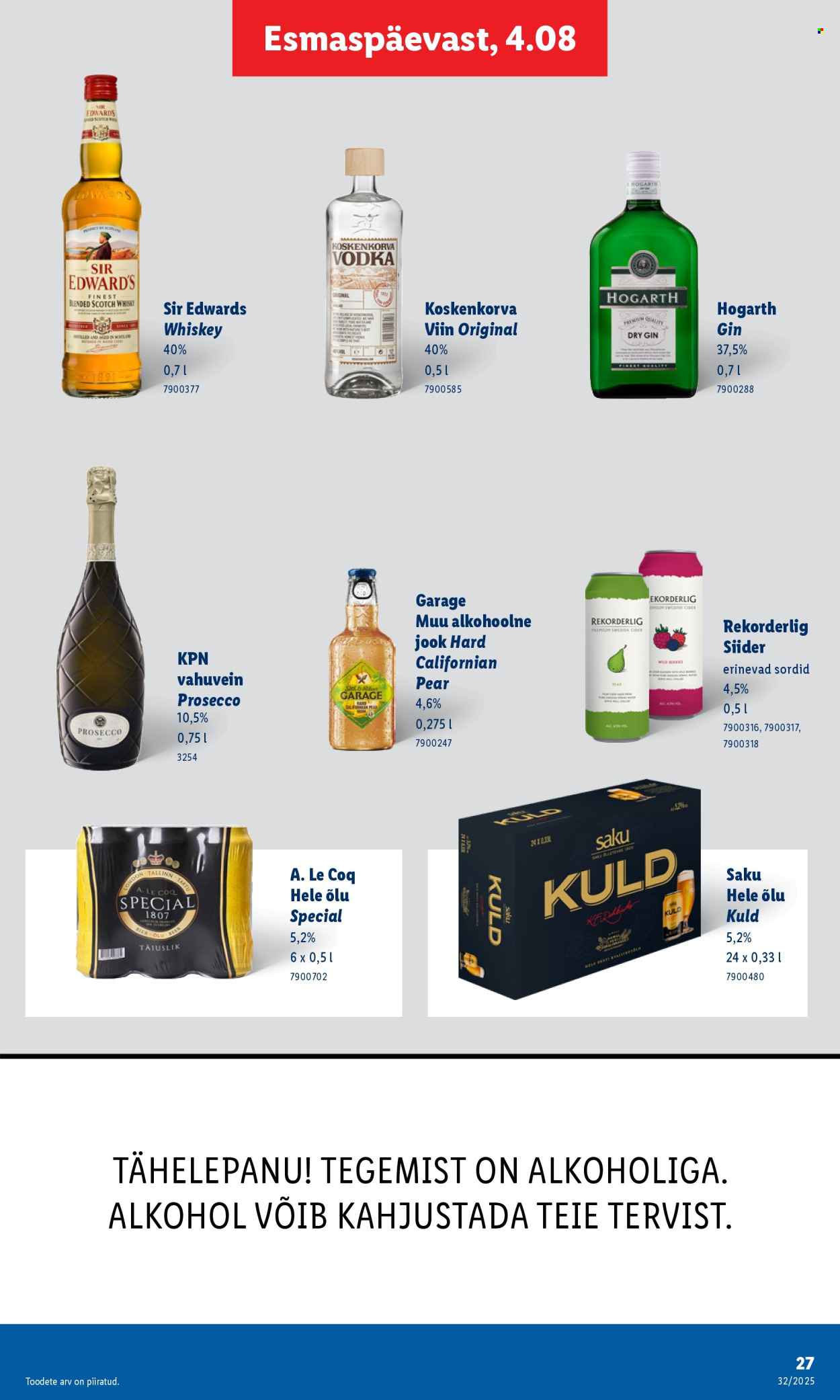 Lidl kliendileht - Kliendileht (4.08 - 10.08.2025)
