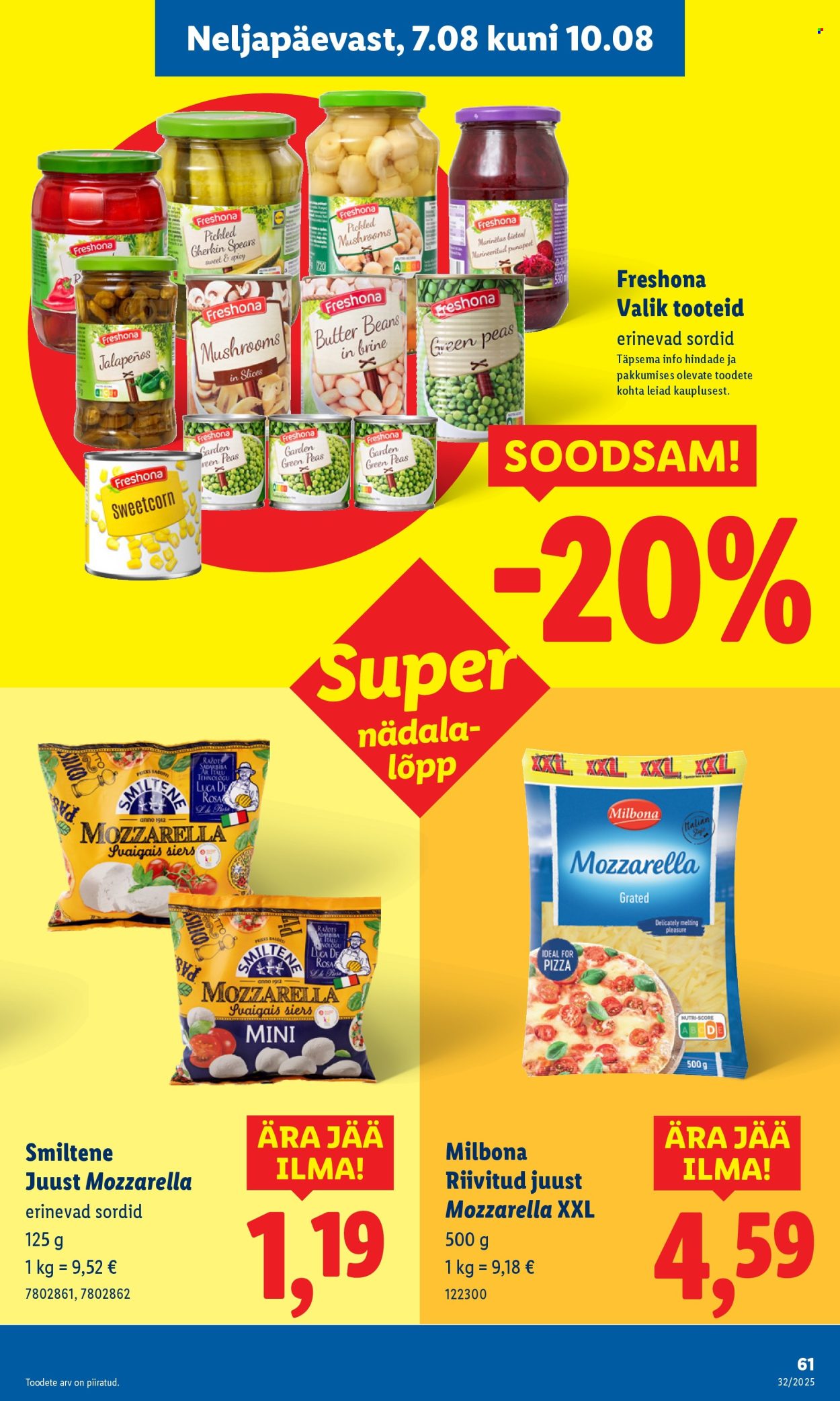Lidl kliendileht - Kliendileht (4.08 - 10.08.2025)