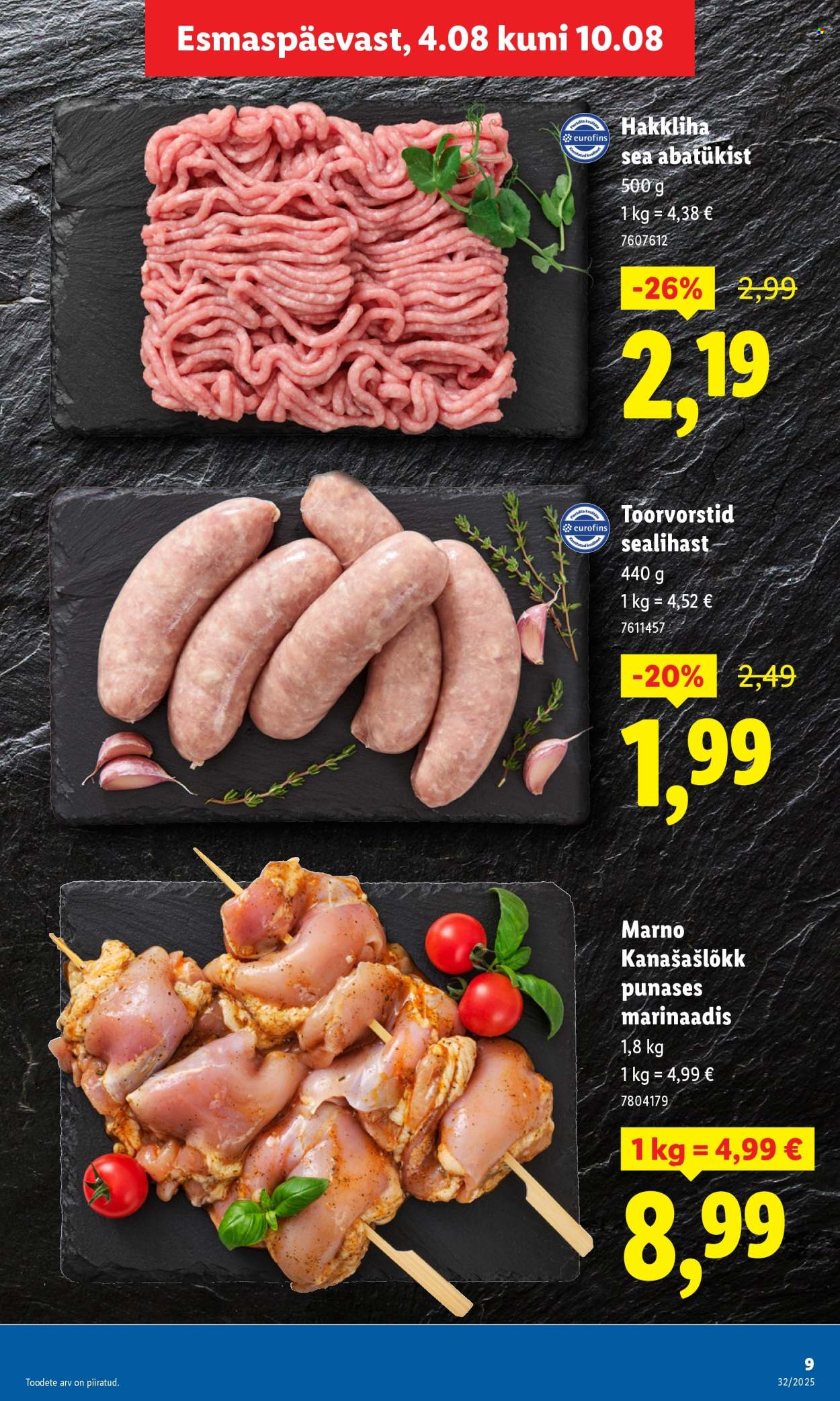 Lidl kliendileht - Kliendileht (4.08 - 10.08.2025)