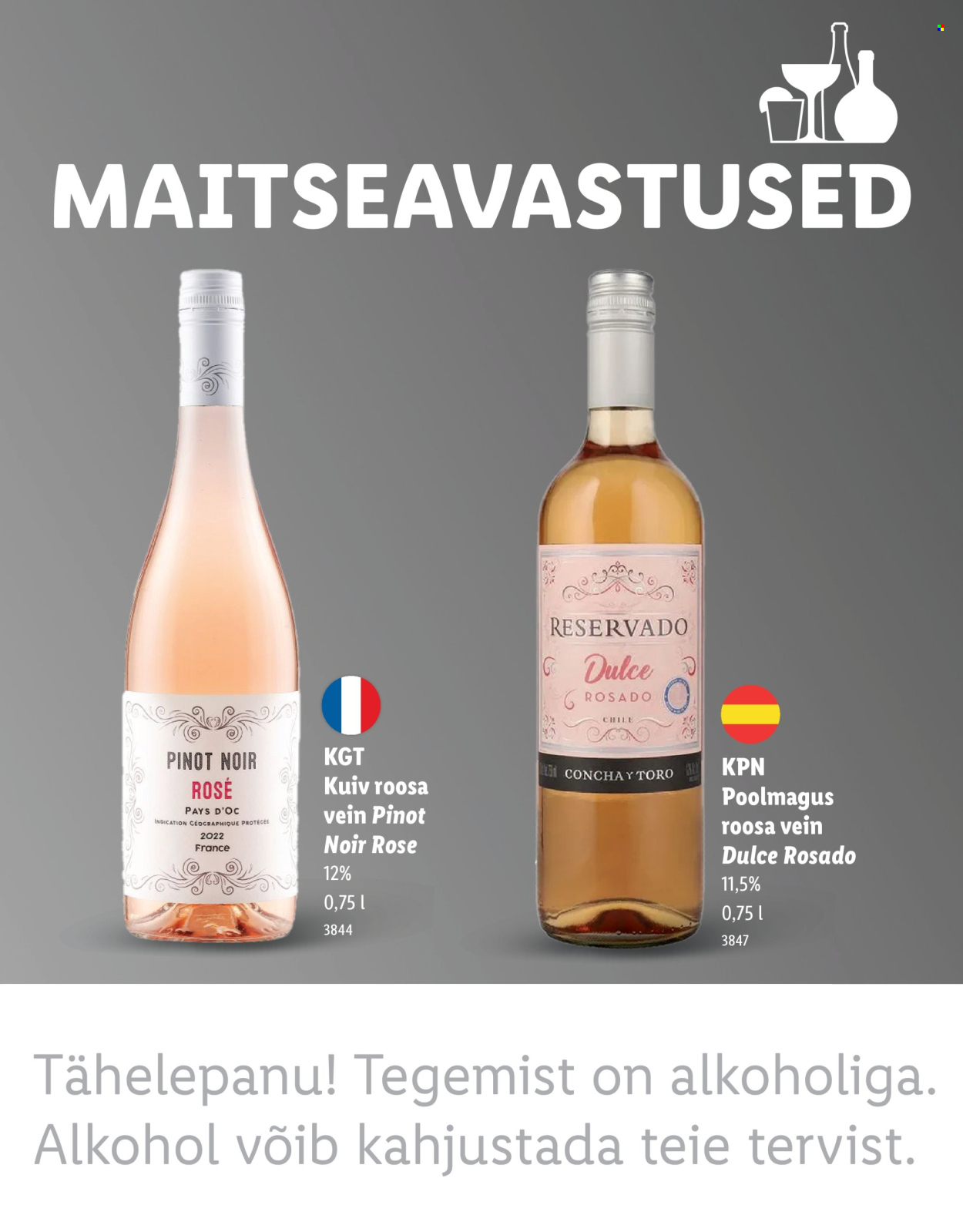 Lidl kliendileht - MAITSEAVASTUSED