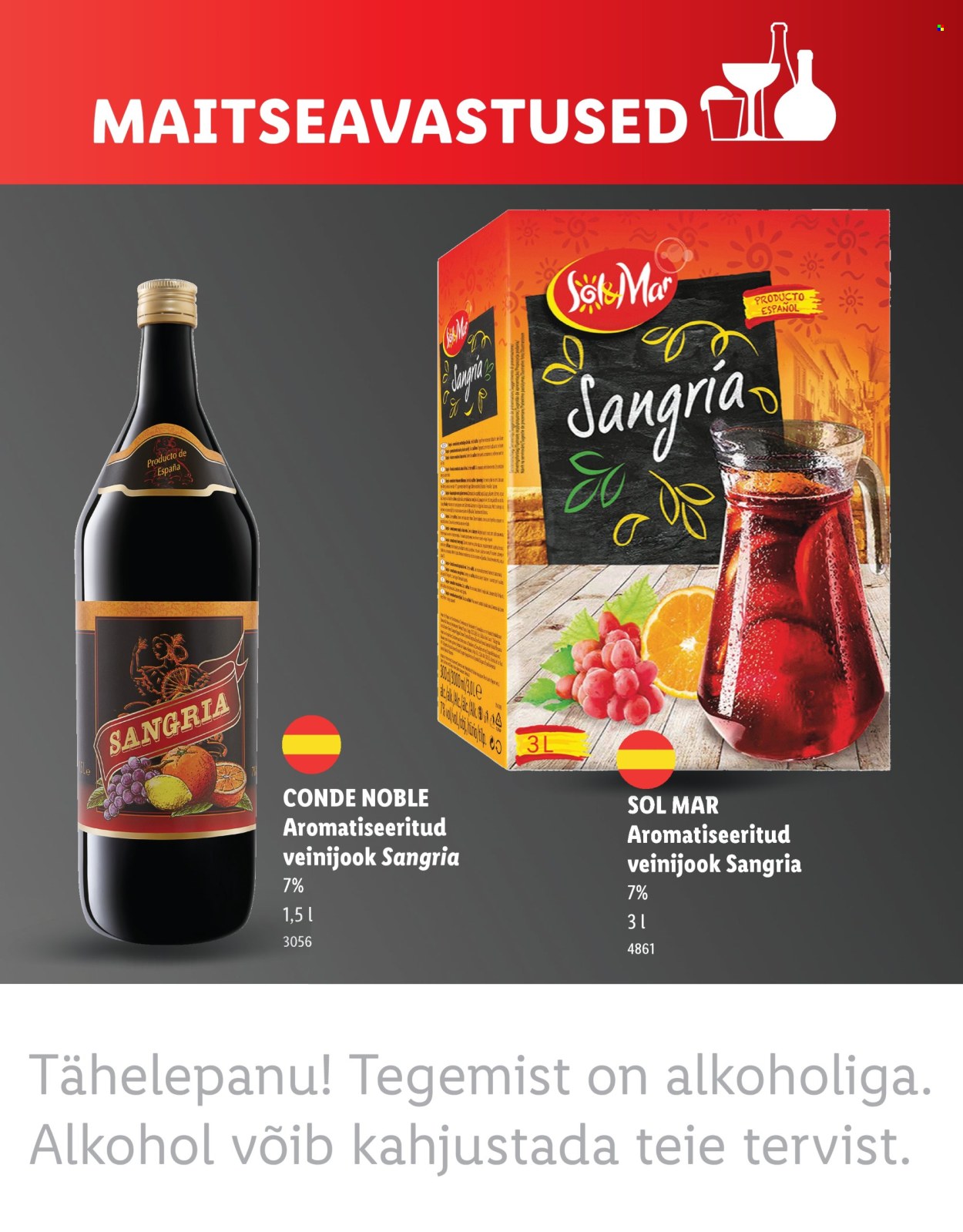 Lidl kliendileht - MAITSEAVASTUSED