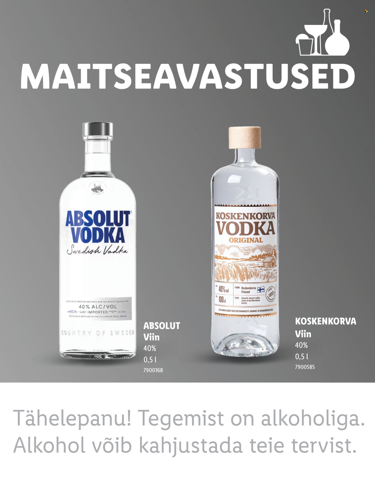 Lidl kliendileht - MAITSEAVASTUSED