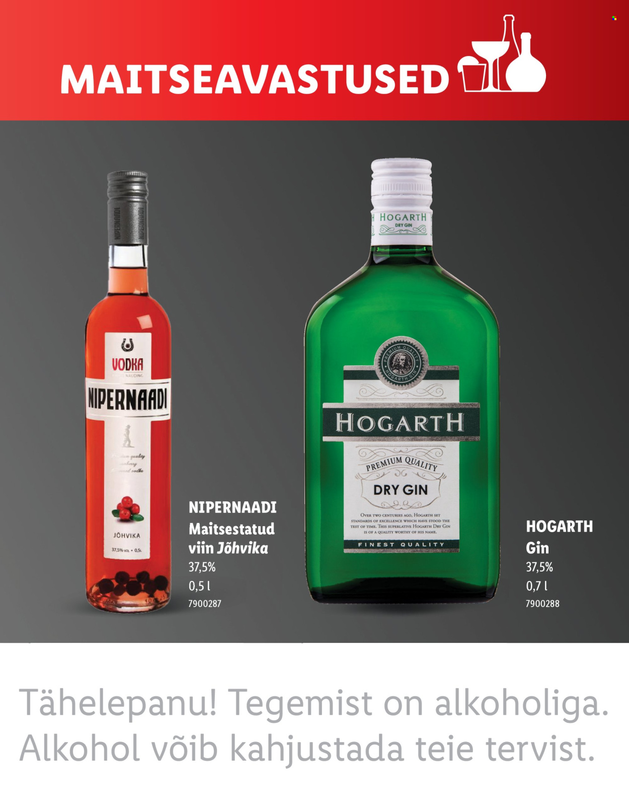 Lidl kliendileht - MAITSEAVASTUSED