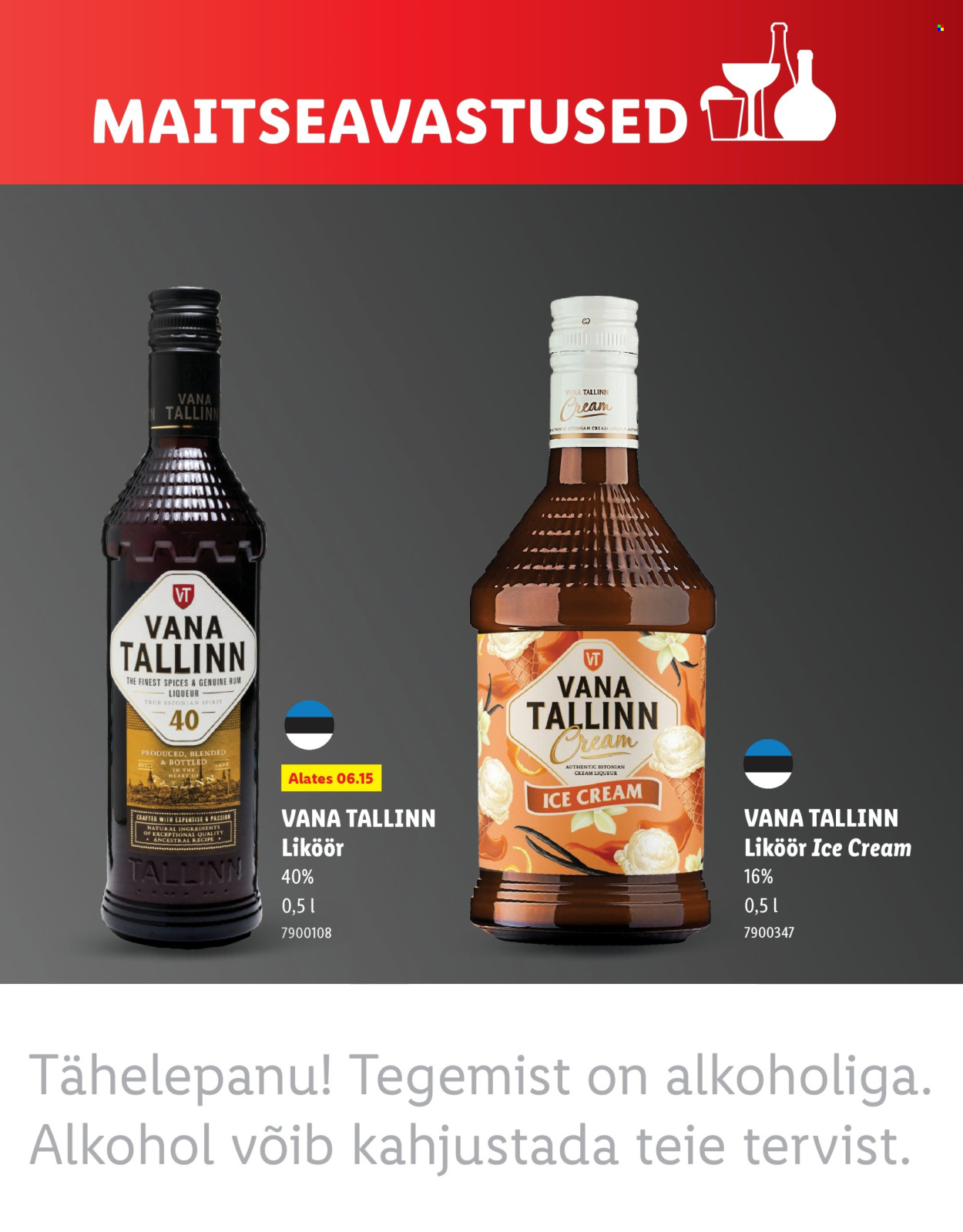 Lidl kliendileht - MAITSEAVASTUSED