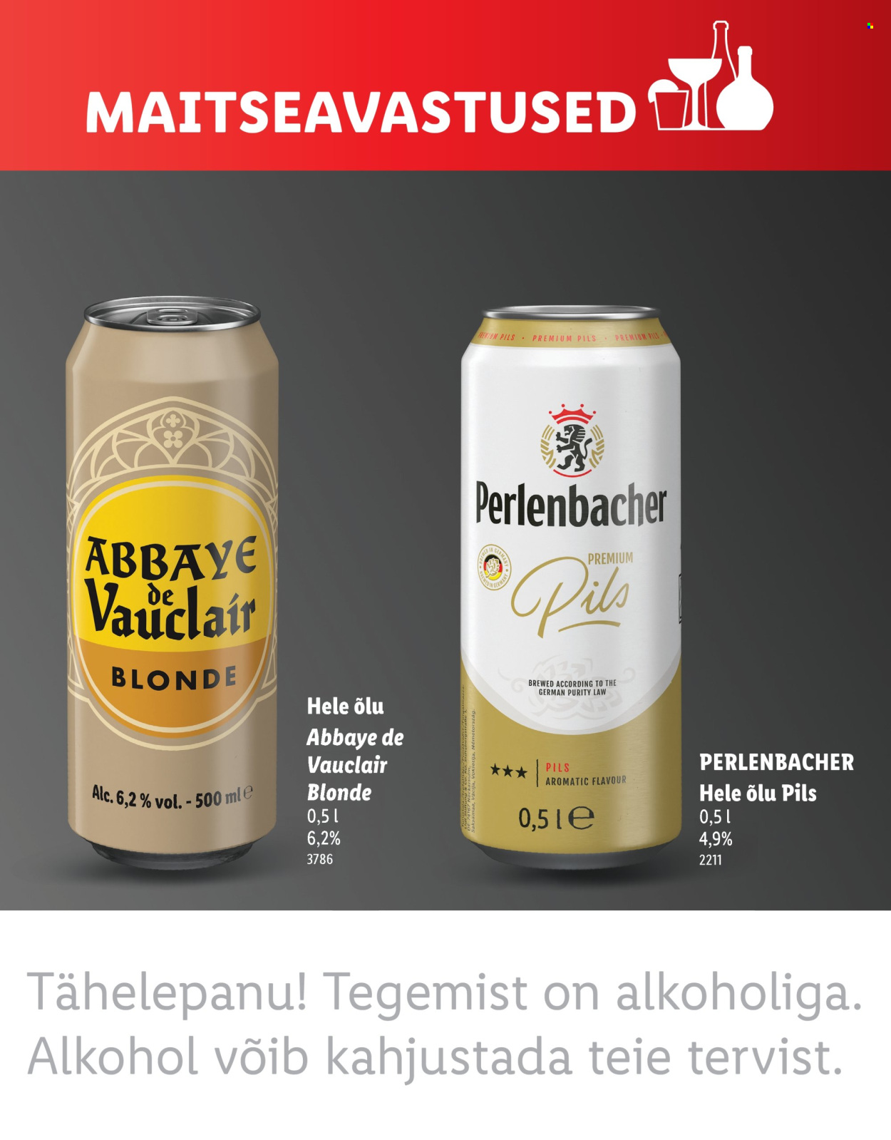 Lidl kliendileht - MAITSEAVASTUSED