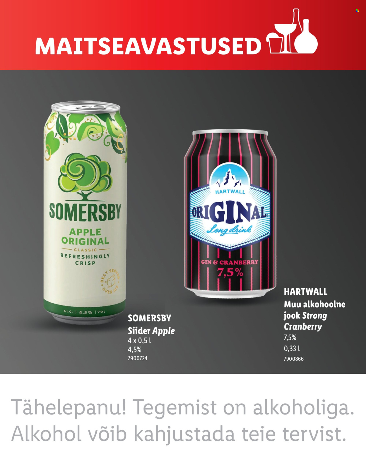 Lidl kliendileht - MAITSEAVASTUSED