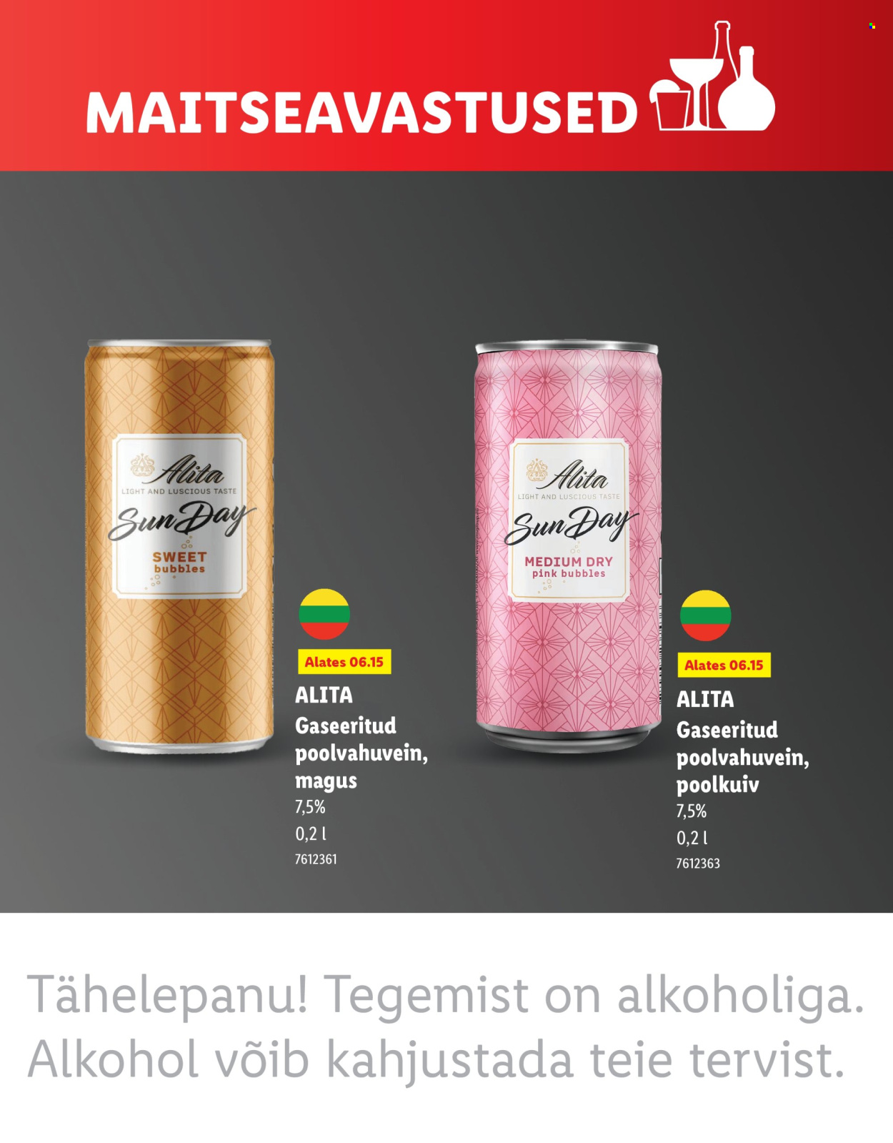 Lidl kliendileht - MAITSEAVASTUSED