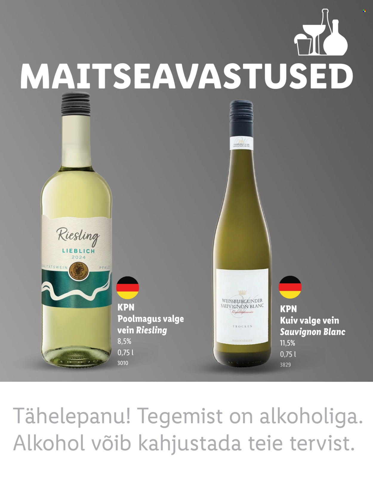 Lidl kliendileht - MAITSEAVASTUSED