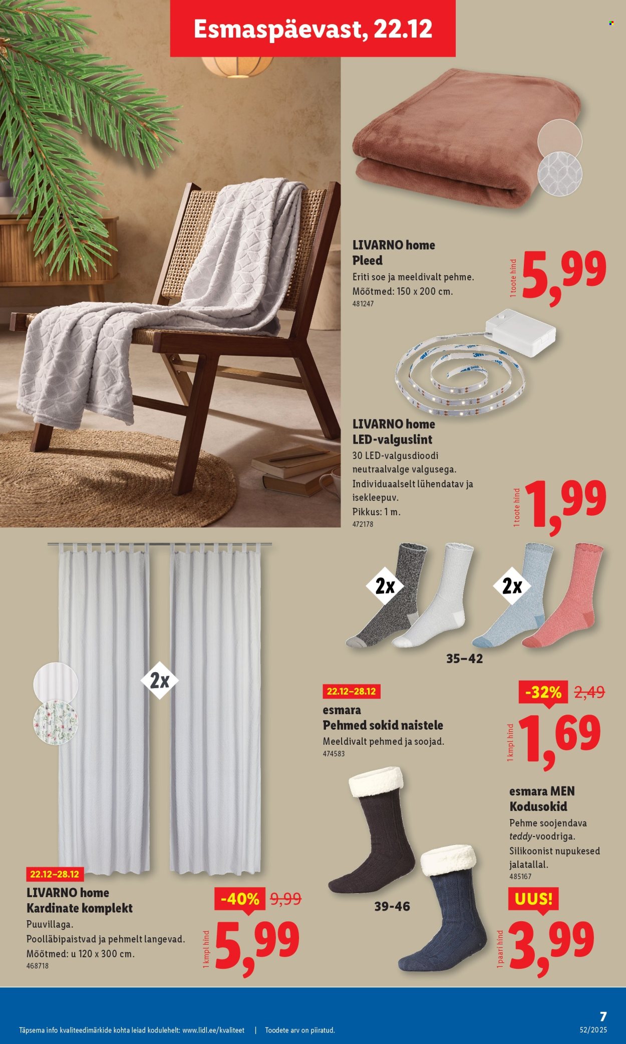 Lidl kliendileht - Tööstuskaupade pakkumised (22.12 - 28.12.2025)