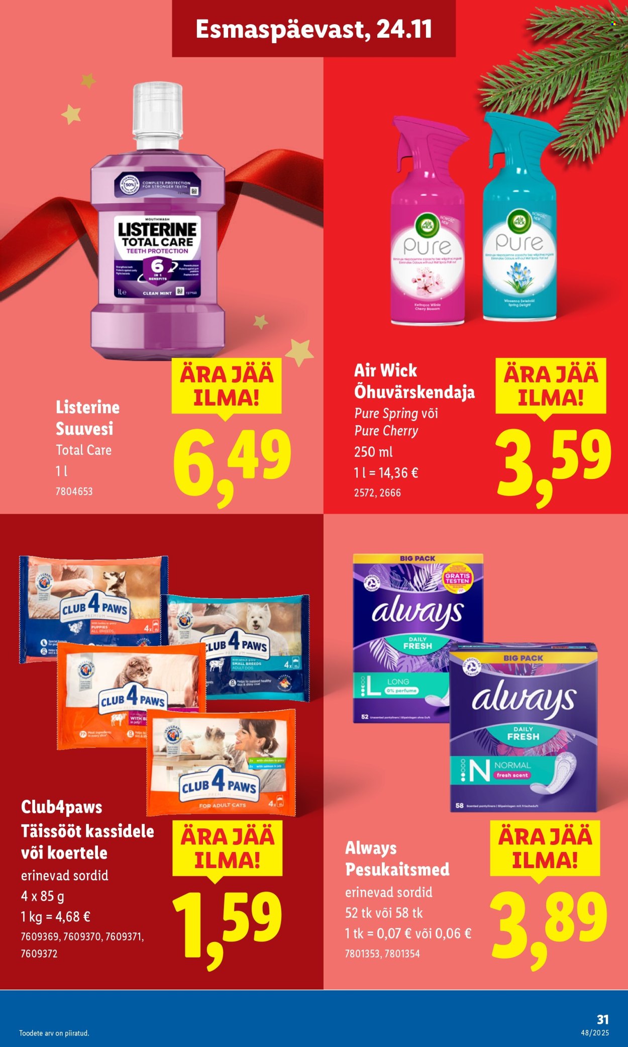 Lidl kliendileht - Kliendileht (24.11 - 30.11.2025)