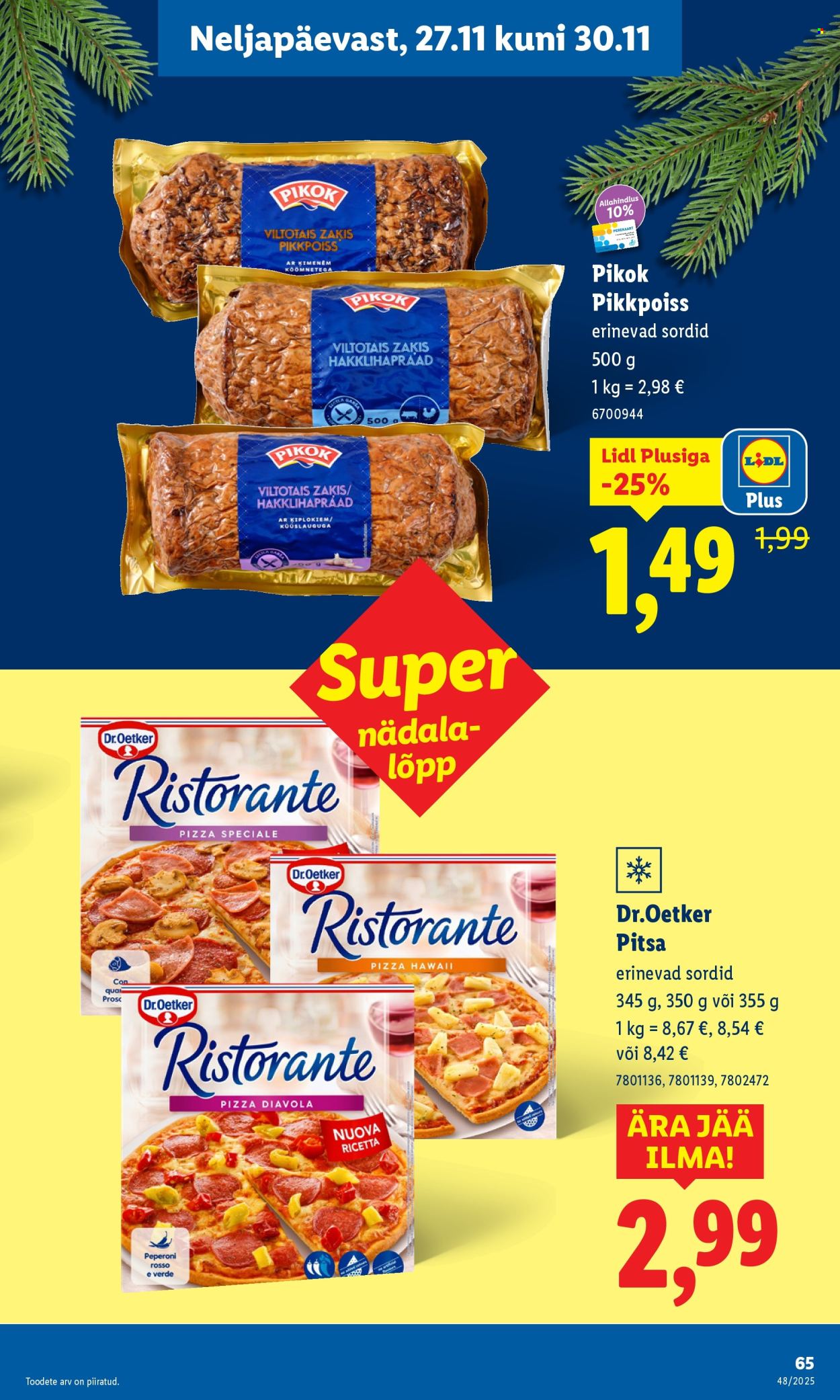 Lidl kliendileht - Kliendileht (24.11 - 30.11.2025)