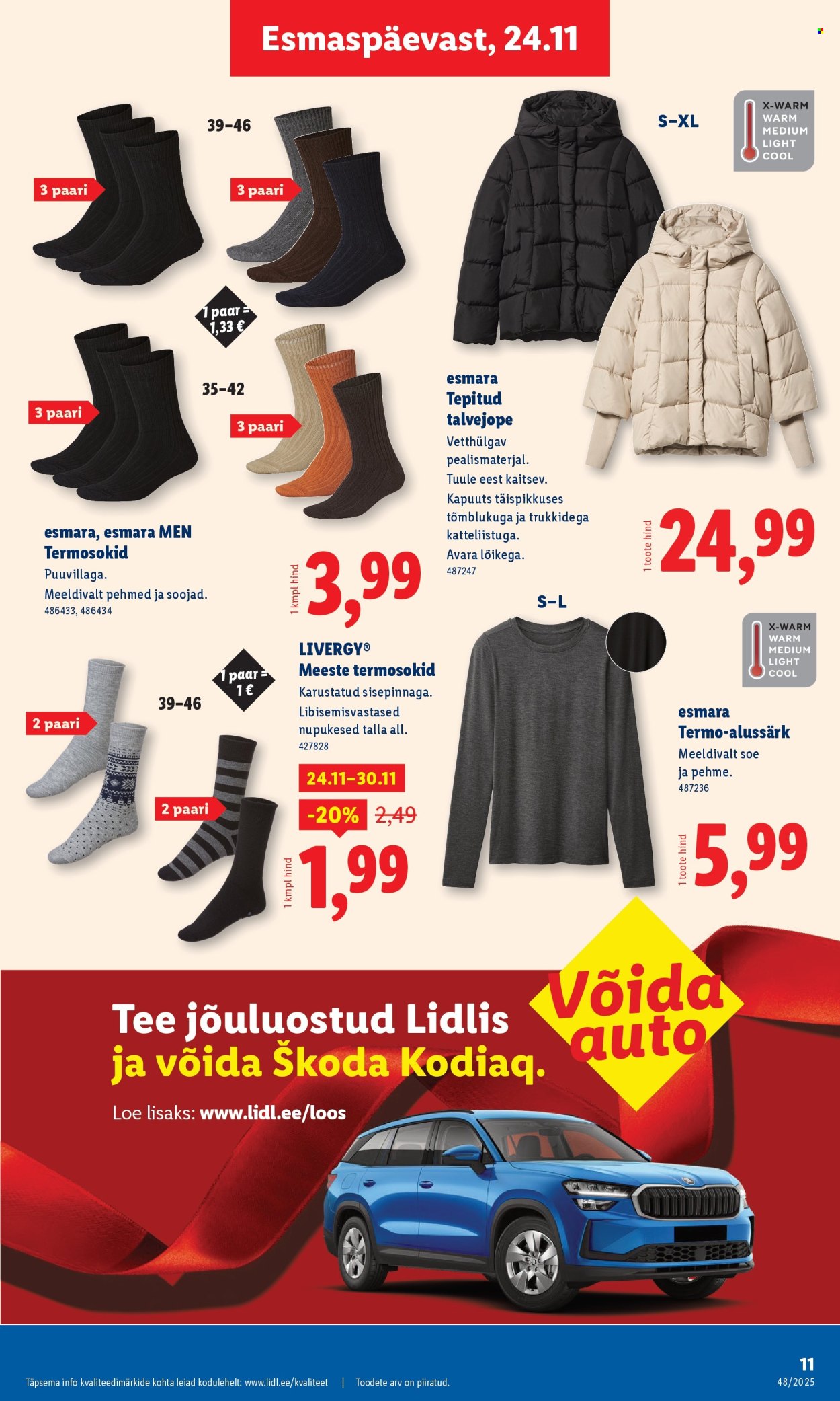 Lidl kliendileht - Tööstuskaupade pakkumised (24.11 - 30.11.2025)