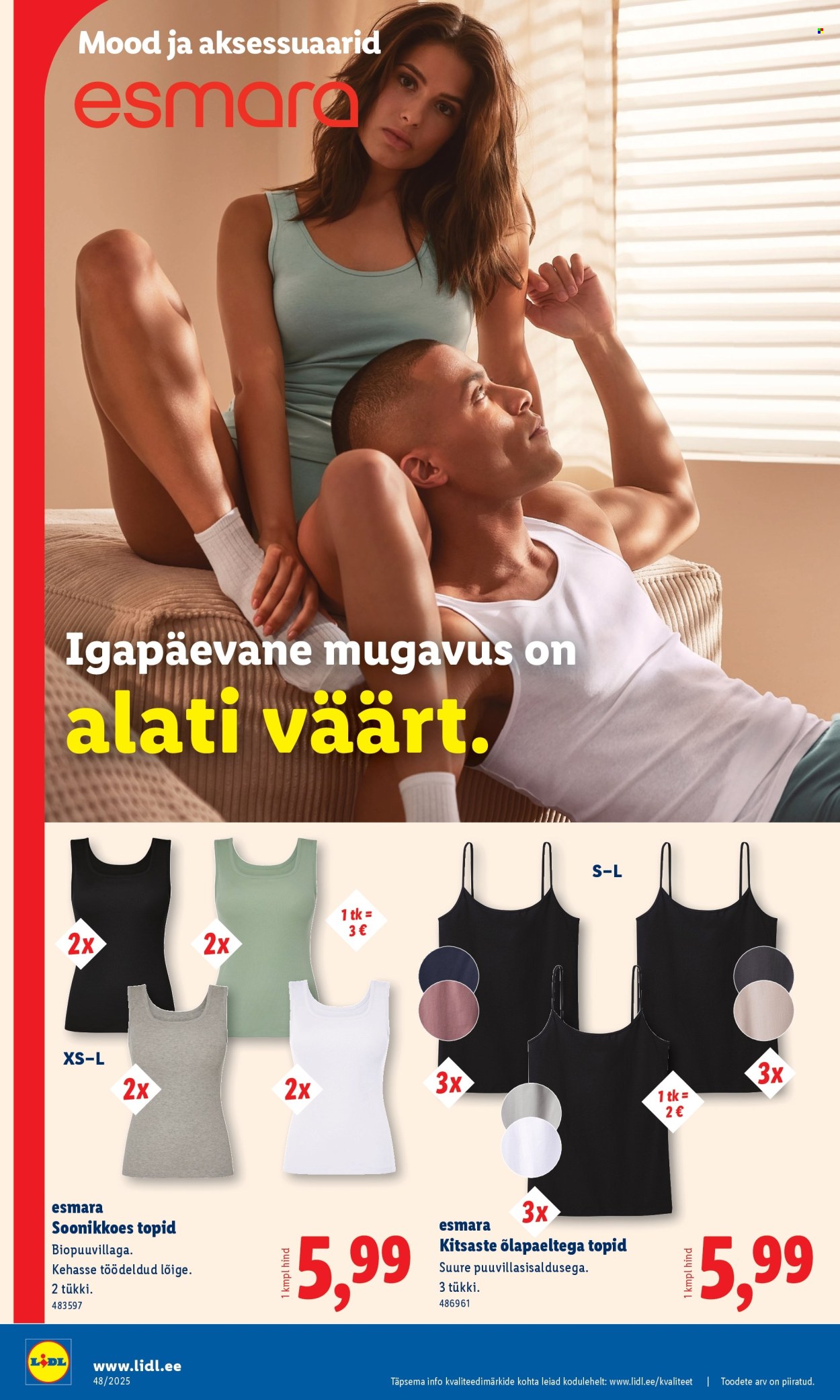 Lidl kliendileht - Tööstuskaupade pakkumised (24.11 - 30.11.2025)