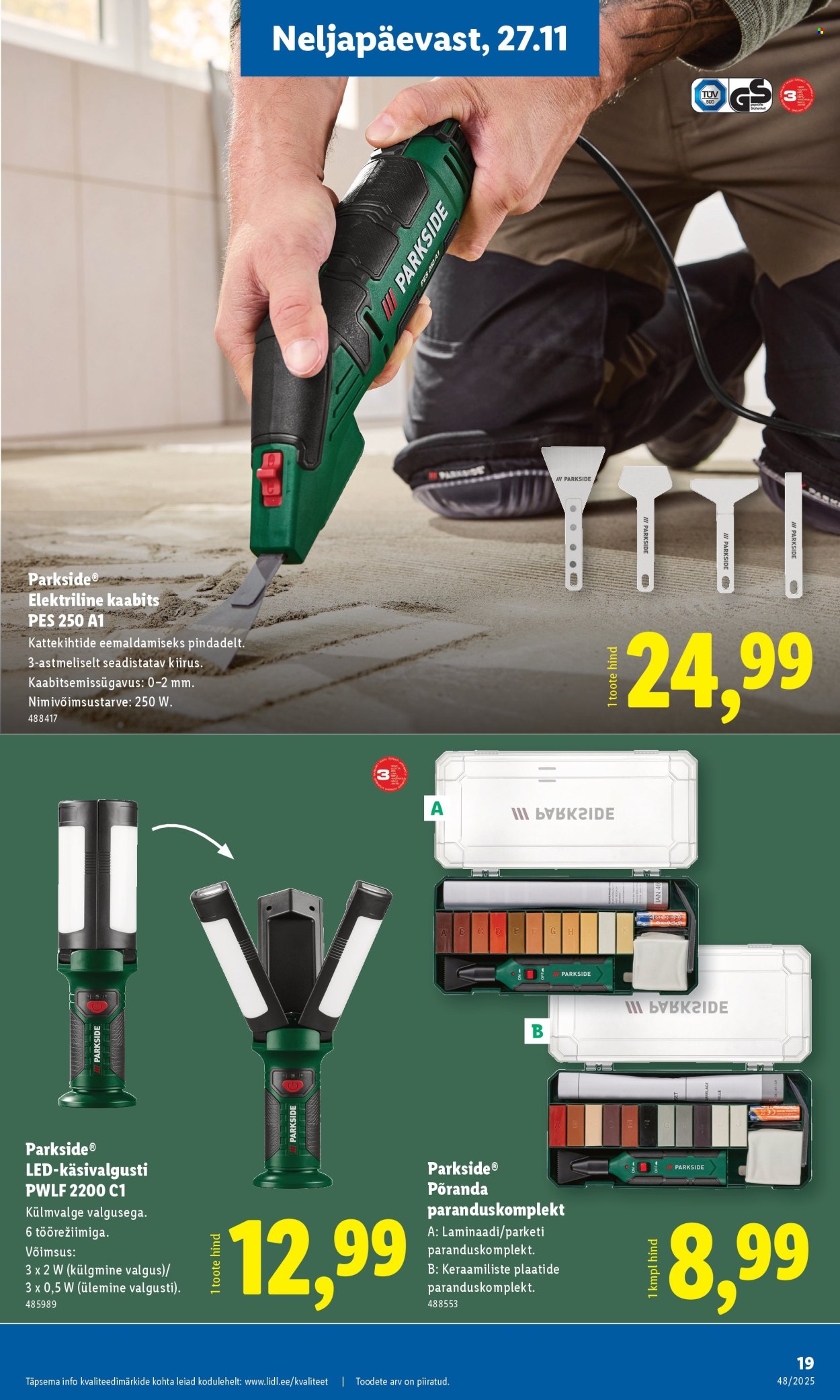 Lidl kliendileht - Tööstuskaupade pakkumised (24.11 - 30.11.2025)