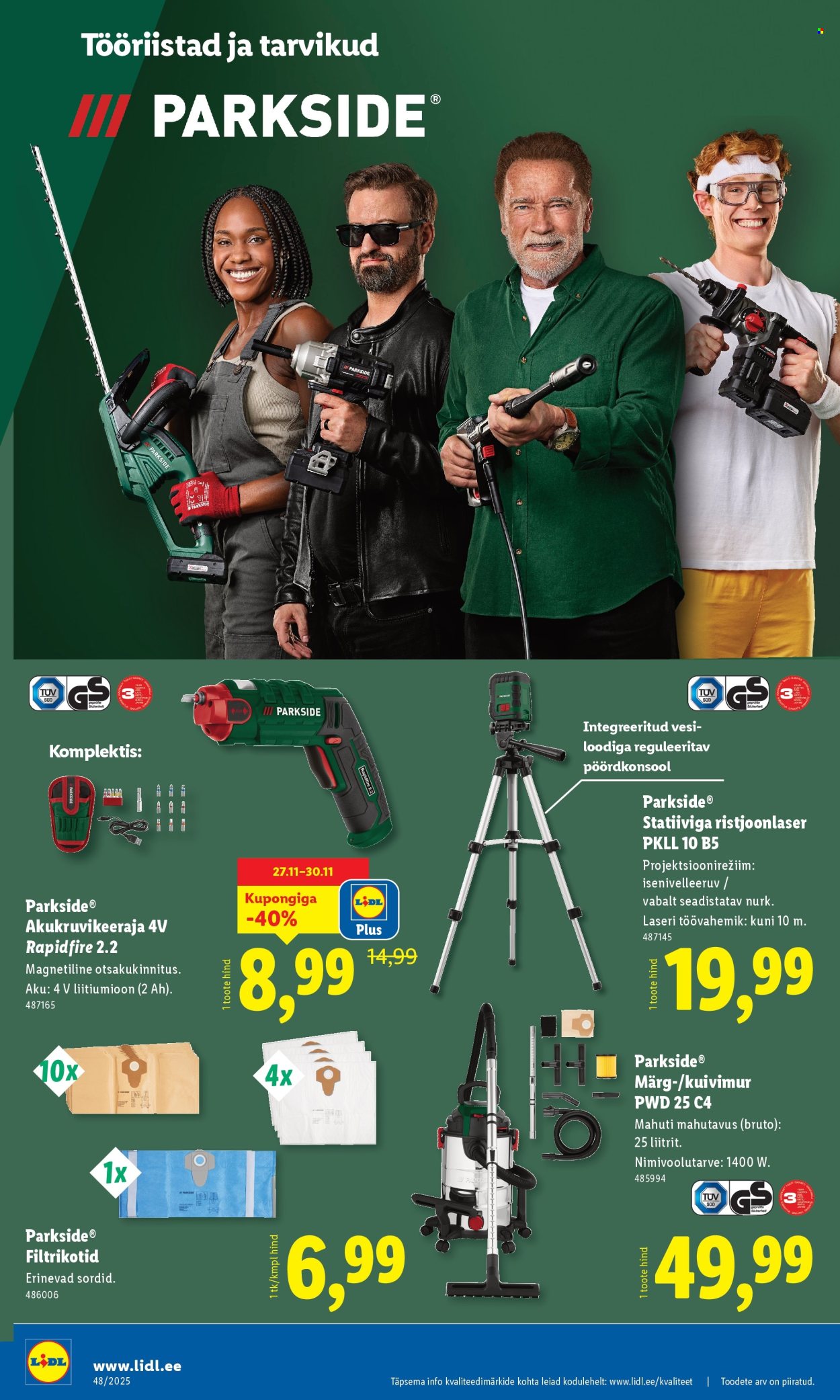 Lidl kliendileht - Tööstuskaupade pakkumised (24.11 - 30.11.2025)