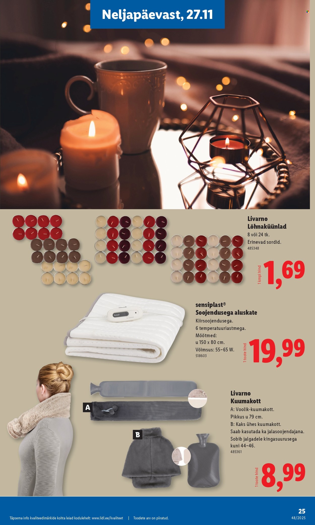 Lidl kliendileht - Tööstuskaupade pakkumised (24.11 - 30.11.2025)