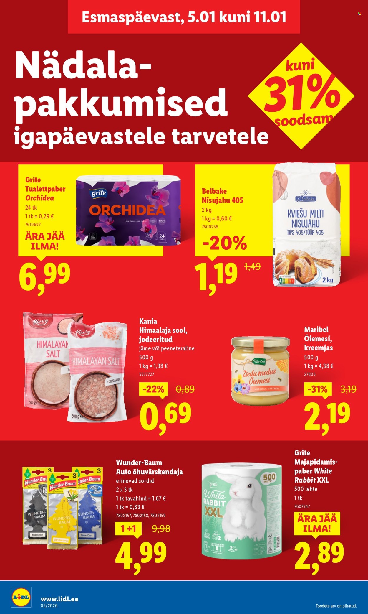 Lidl kliendileht - Kliendileht (5.01 - 11.01.2026)