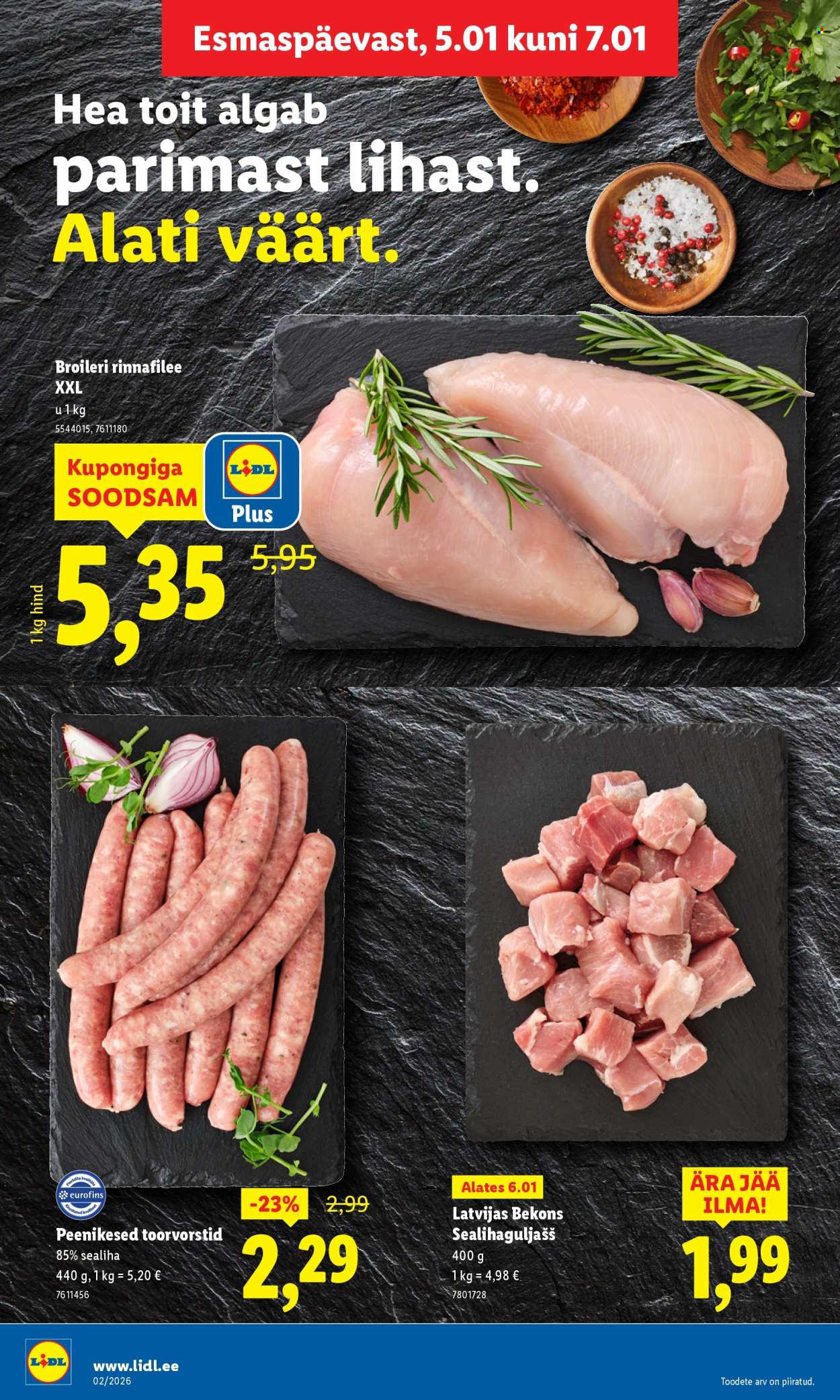 Lidl kliendileht - Kliendileht (5.01 - 11.01.2026)