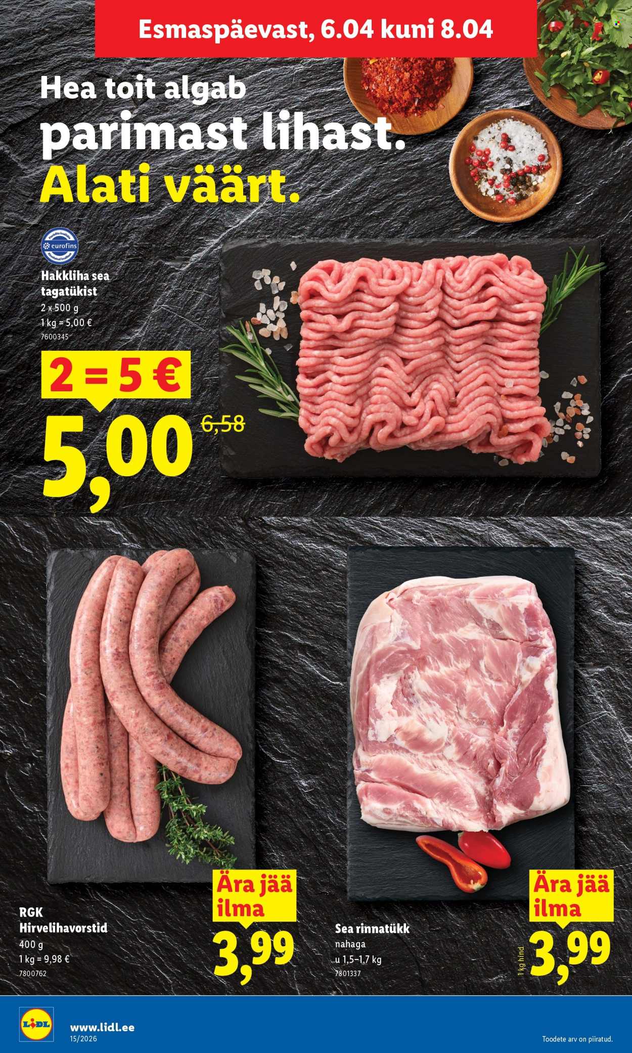 Lidl kliendileht - Kliendileht (6.04 - 12.04.2026)