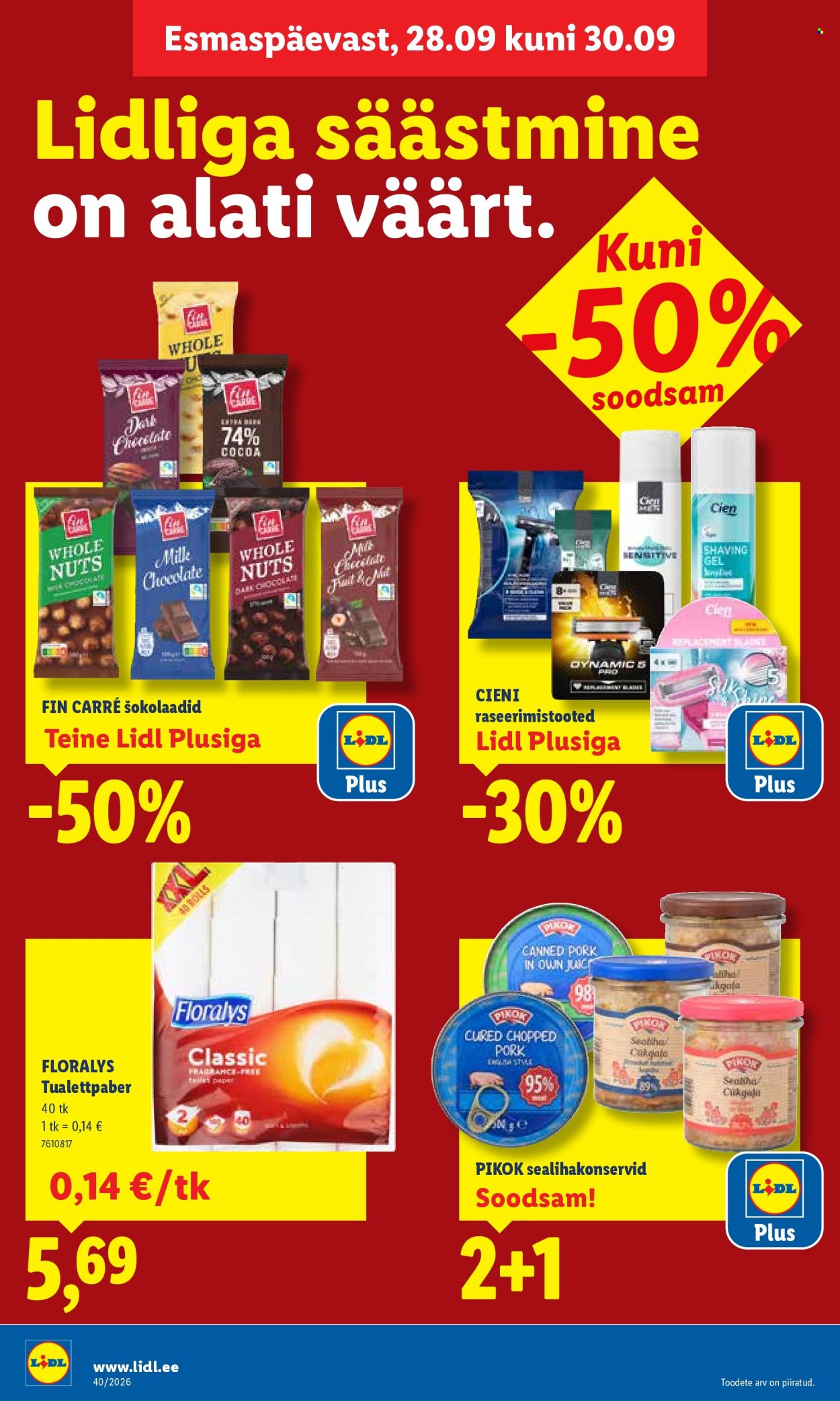 Lidl kliendileht (28.09 - 4.10.2026)