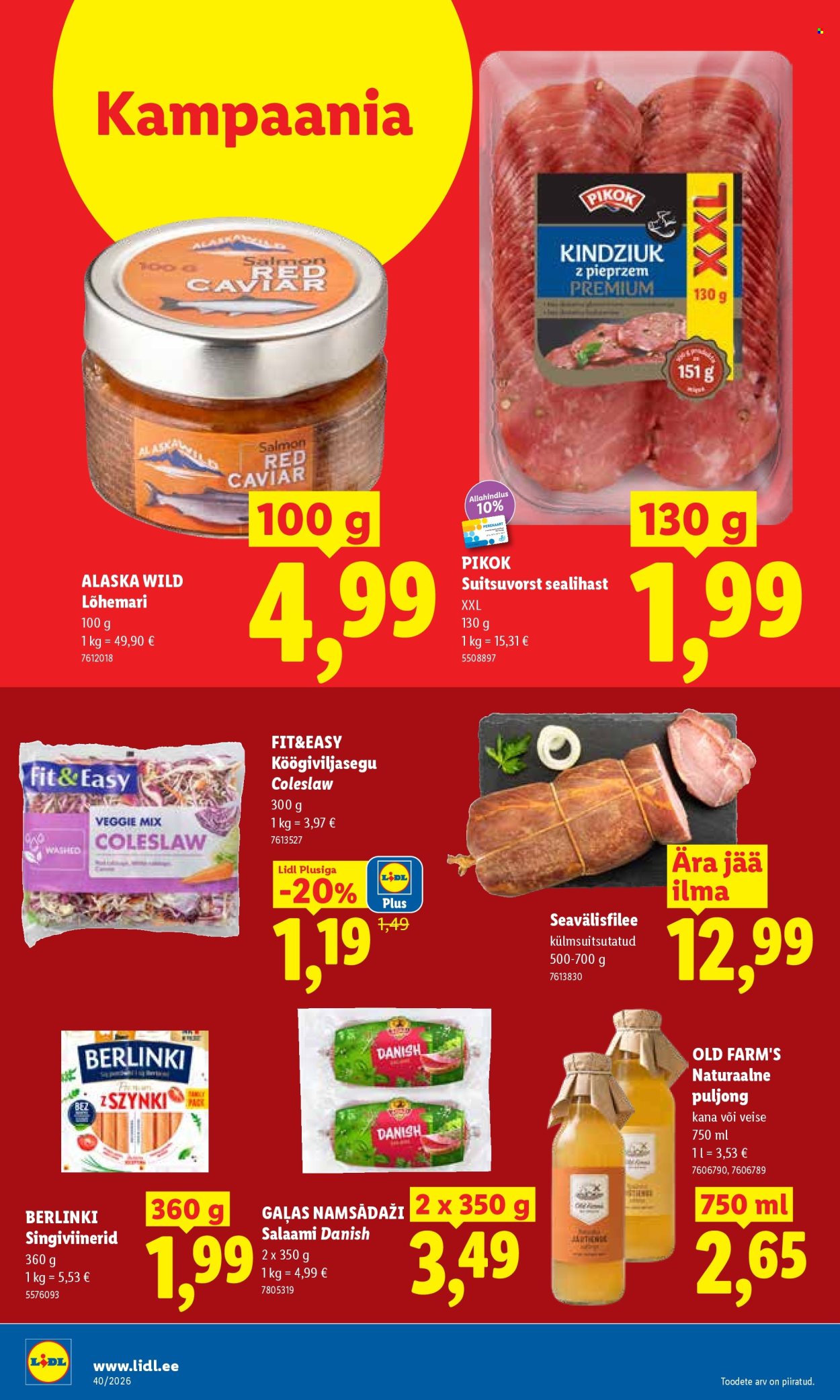 Lidl kliendileht (28.09 - 4.10.2026)
